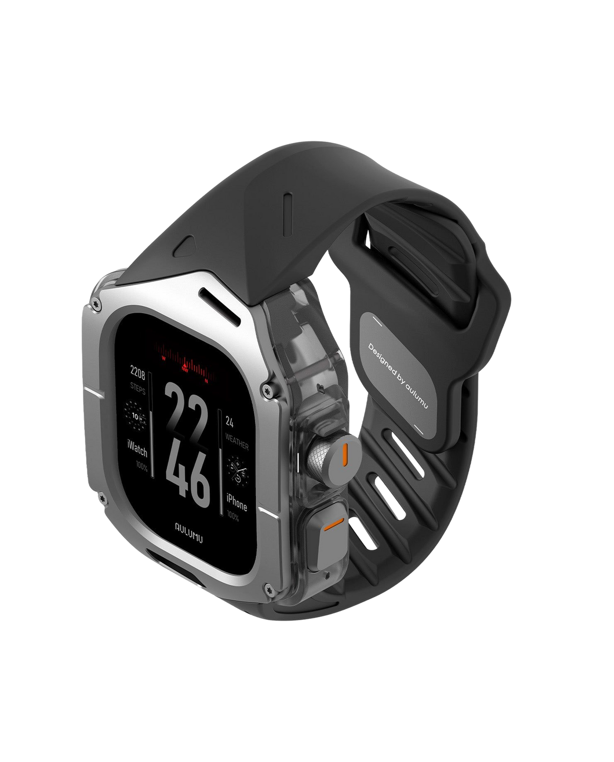 A01 Case with Band for Apple Watch Ultra 1/2/3 | Titanium Cover | FKM Band