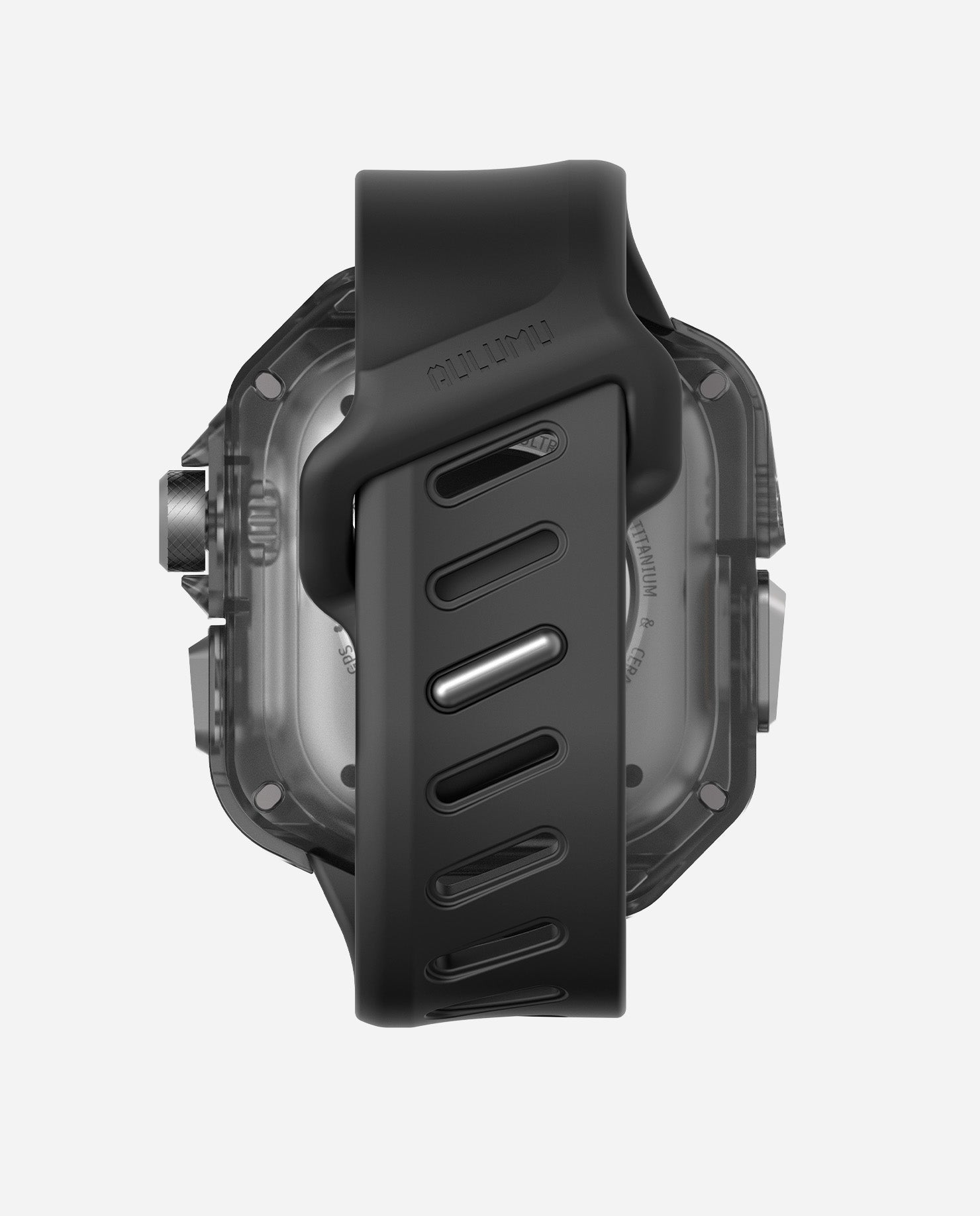 A01 Case with Band for Apple Watch Ultra 1/2/3 | Titanium Cover | FKM Band