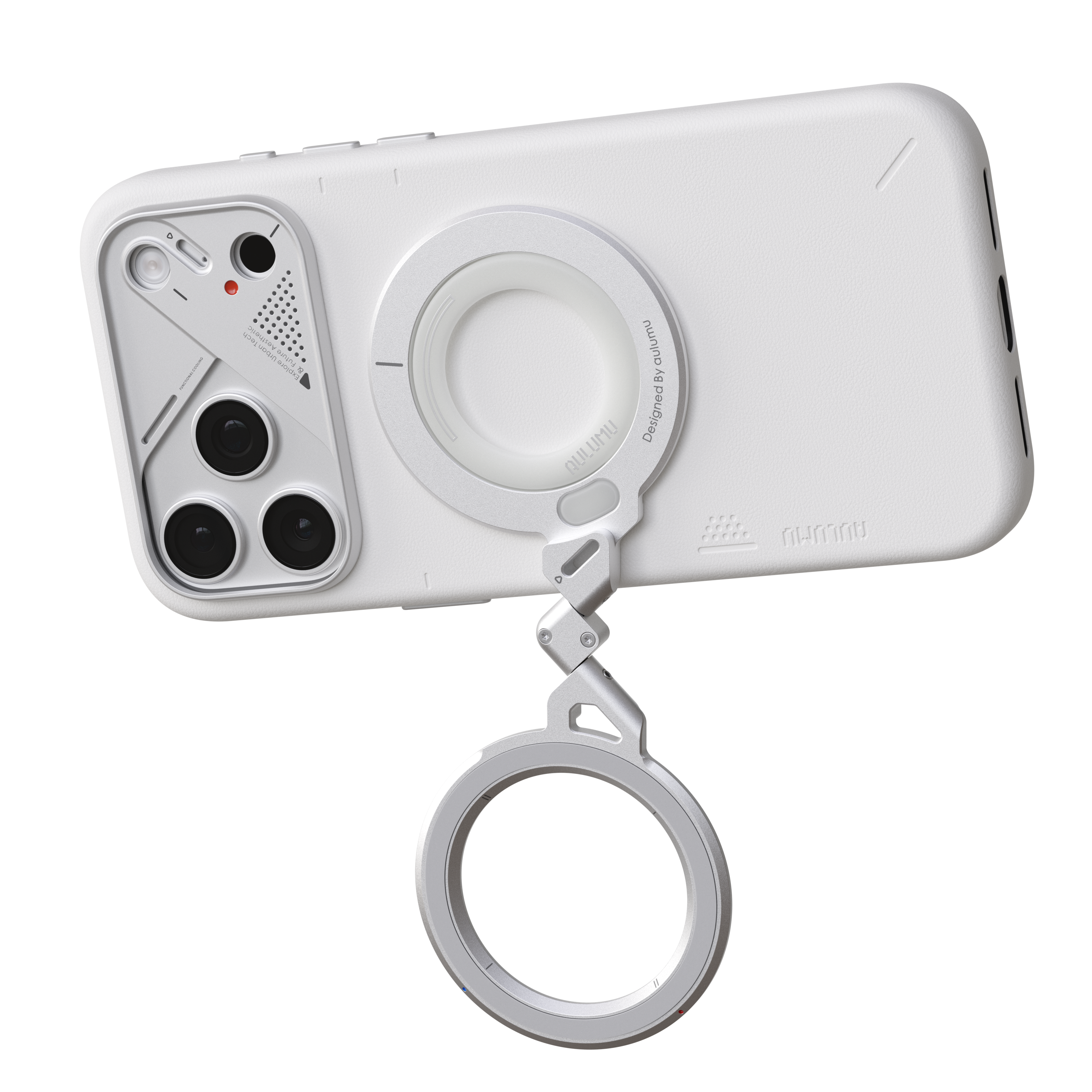 A17 iPhone 17 Series Vegan Leather Case & G09 Infinite 360° Magnetic Stand