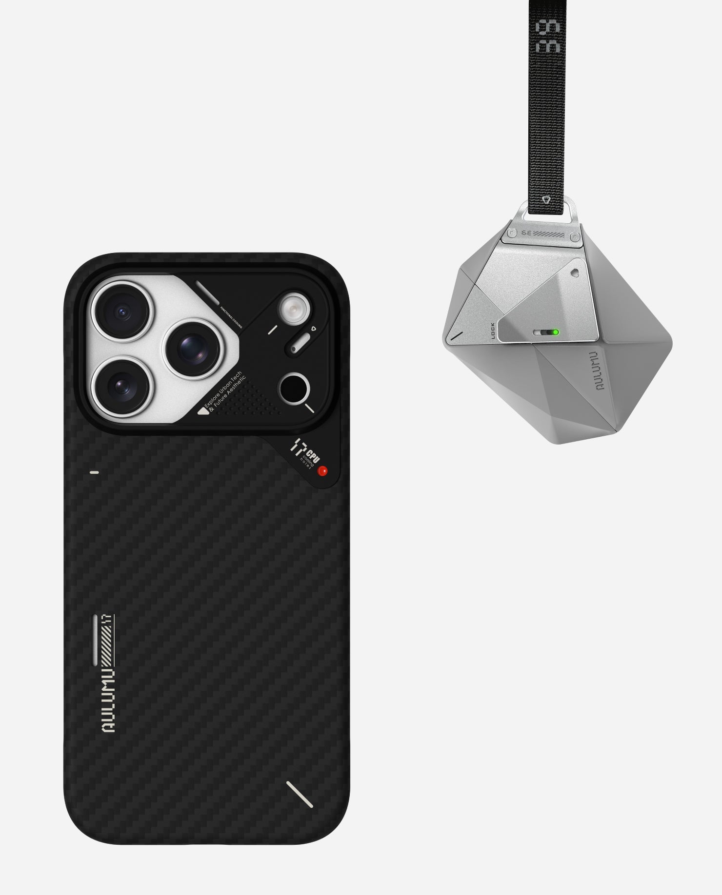 A17 Aramid Fiber Case for iPhone 17 Series & A39 Geometric Case for AirPods Pro 3