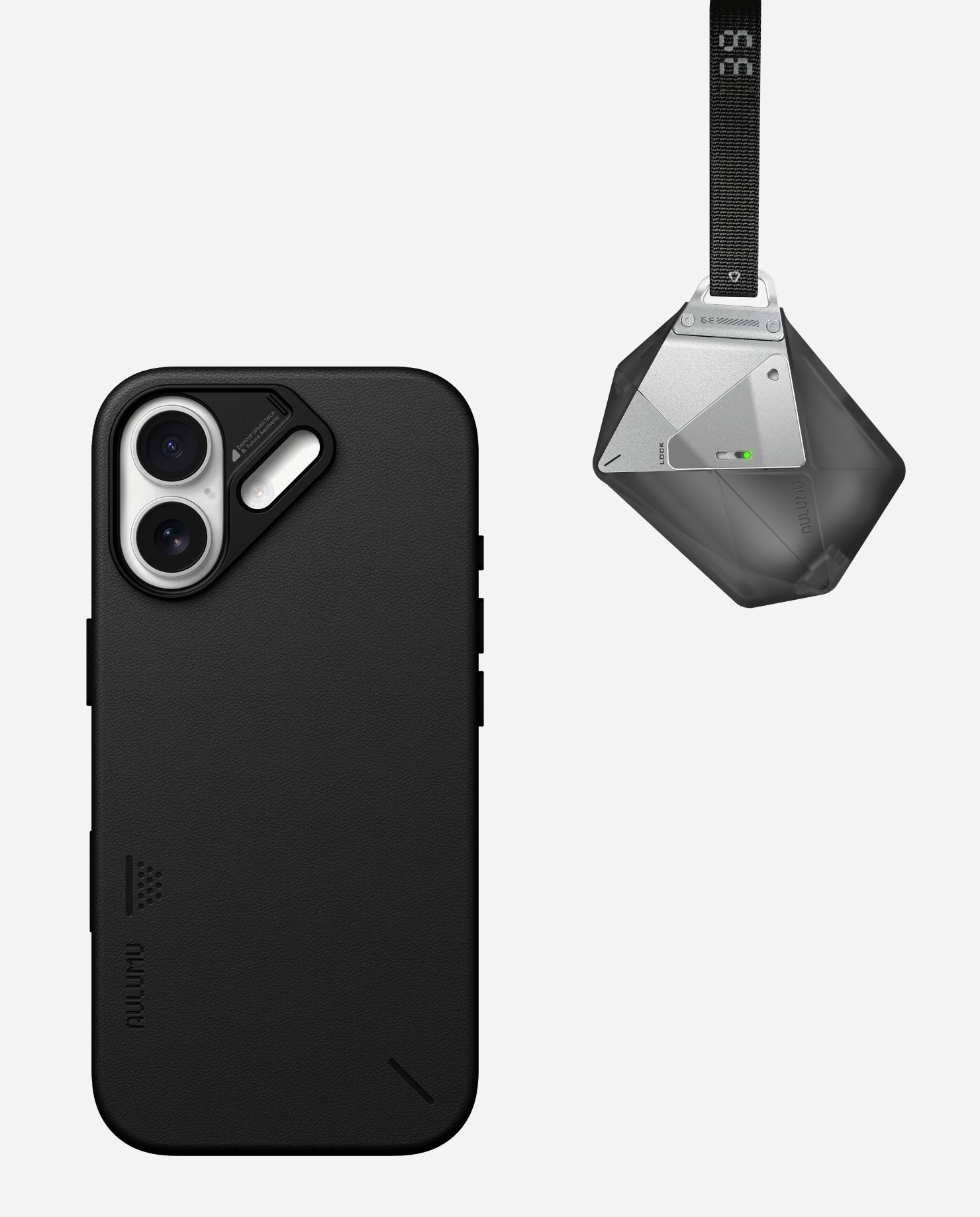 A17 Vegan Leather Case for iPhone 17 Series & A39 Geometric Case for AirPods Pro 3