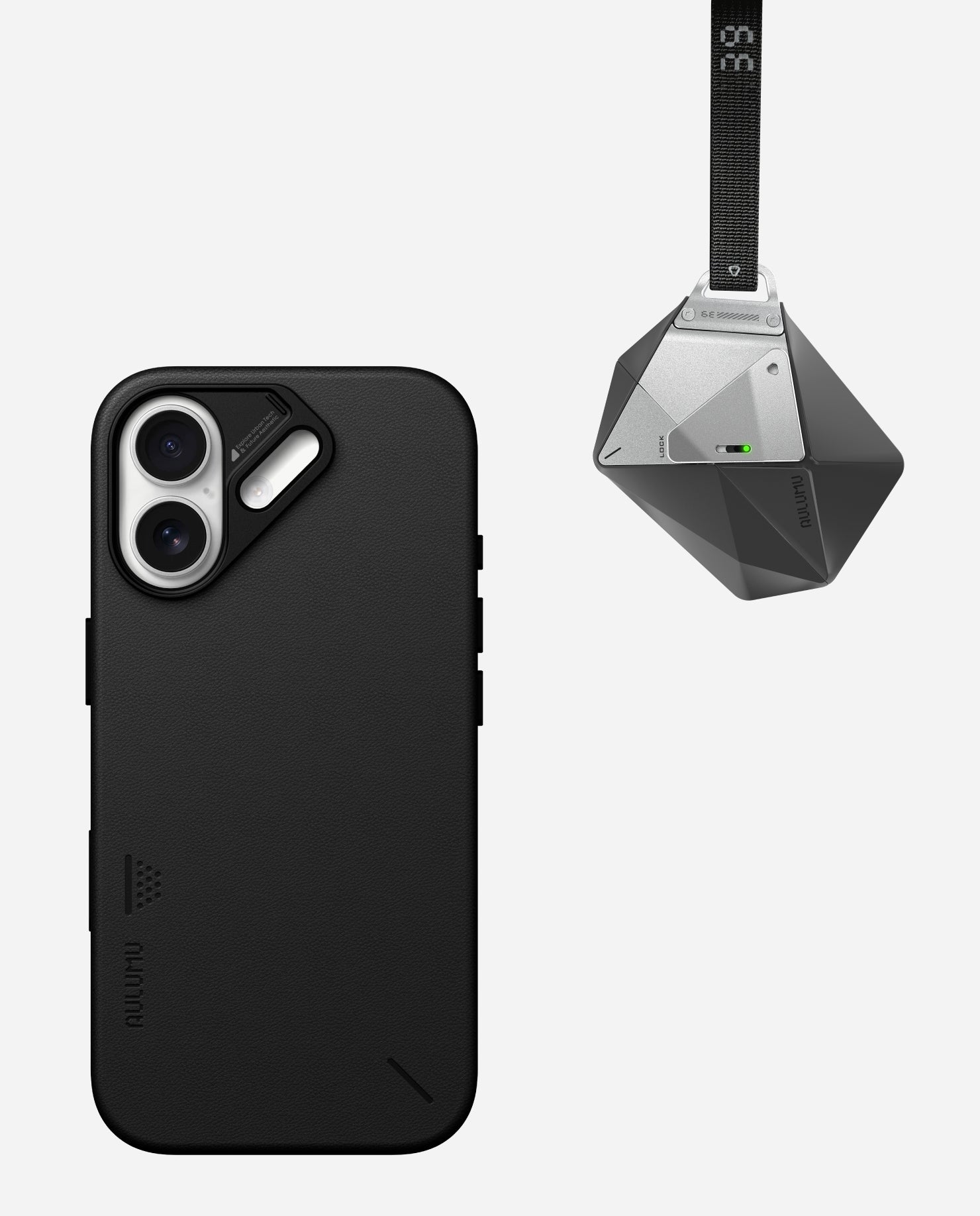 A17 Vegan Leather Case for iPhone 17 Series & A39 Geometric Case for AirPods Pro 3