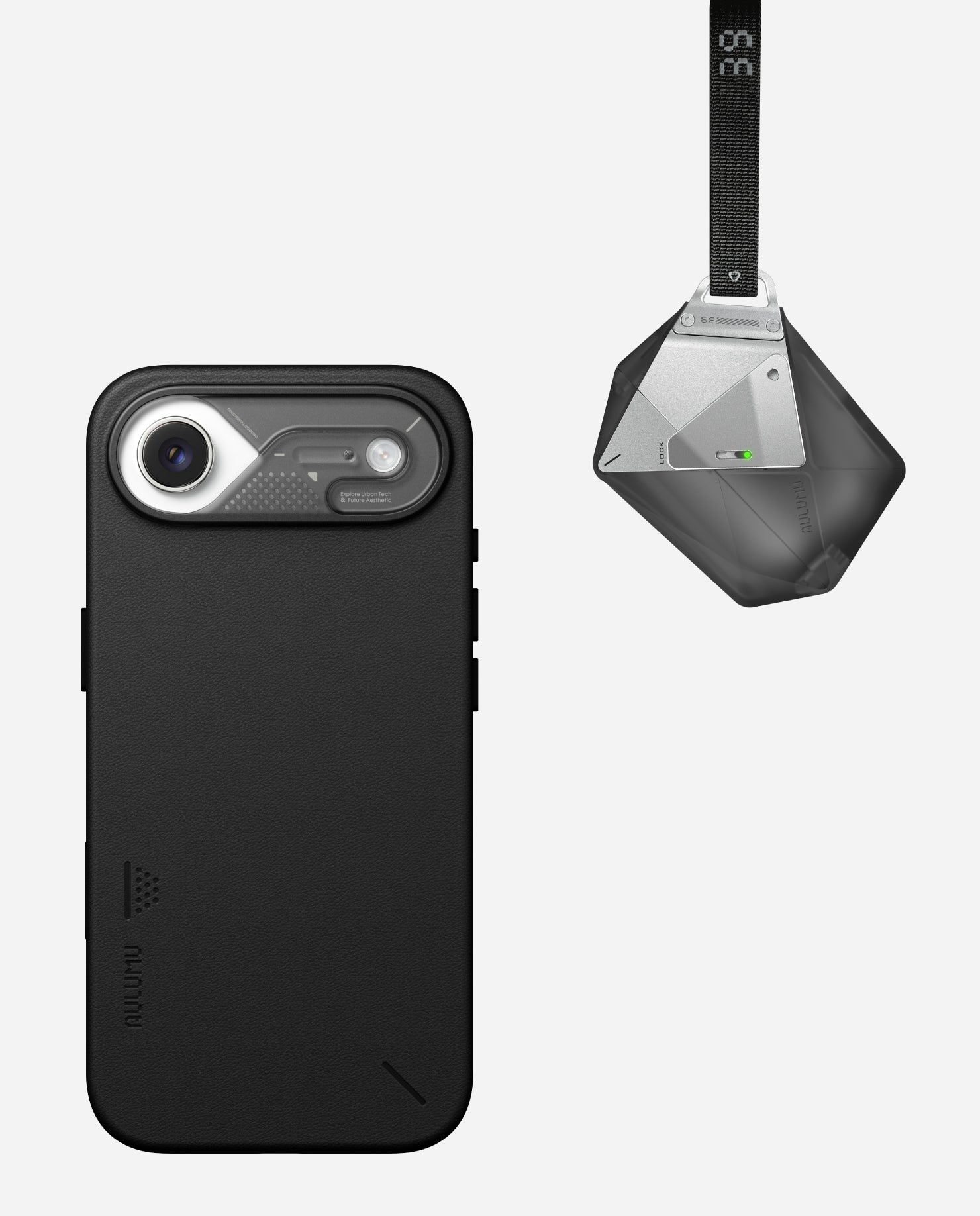 A17 Vegan Leather Case for iPhone 17 Series & A39 Geometric Case for AirPods Pro 3