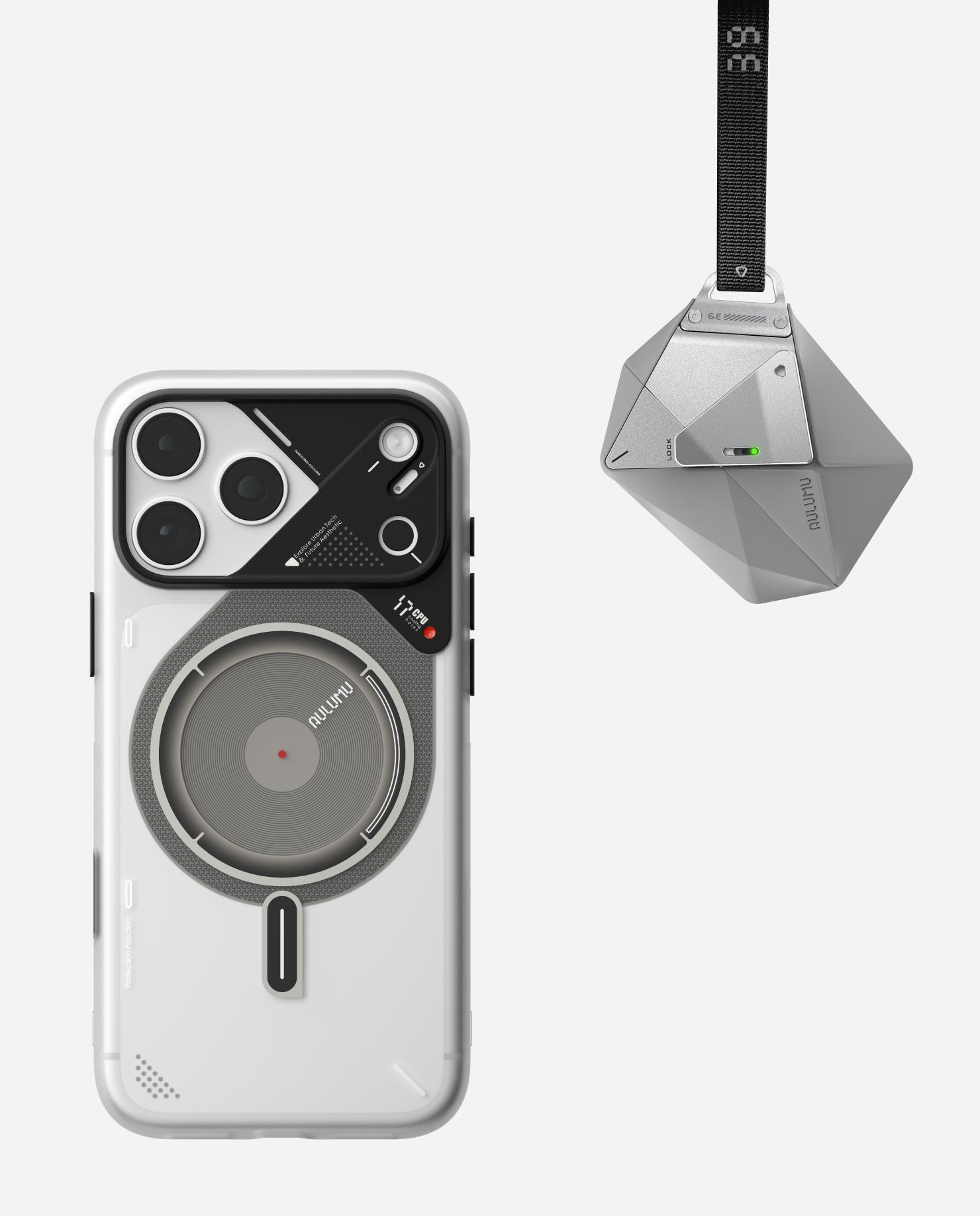 A17 Frosted Case for iPhone 17 Series & A39 Geometric Case for AirPods Pro 3