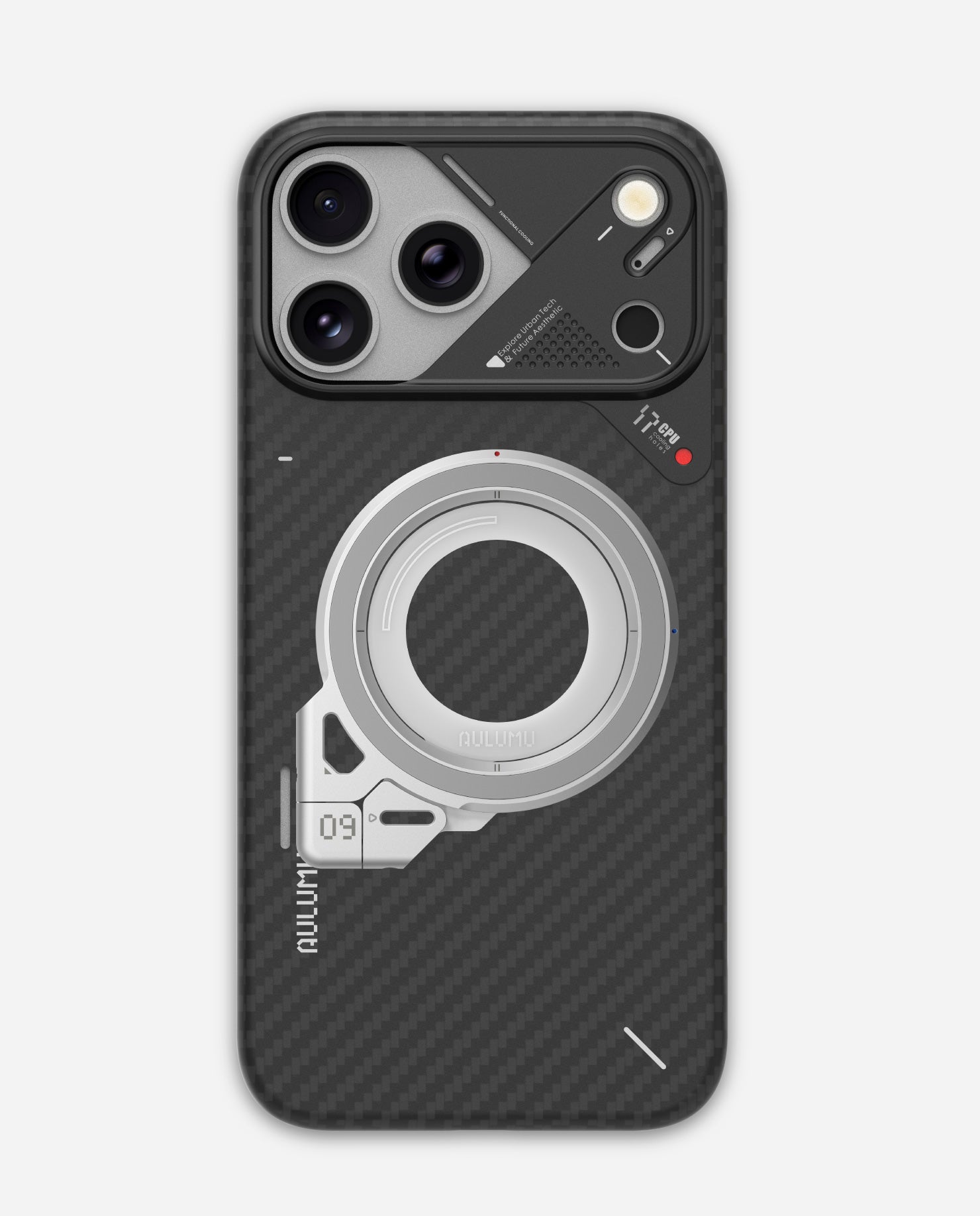 A17 iPhone 17 Series Aramid Fiber Case & G09 Infinite 360° Magnetic Stand