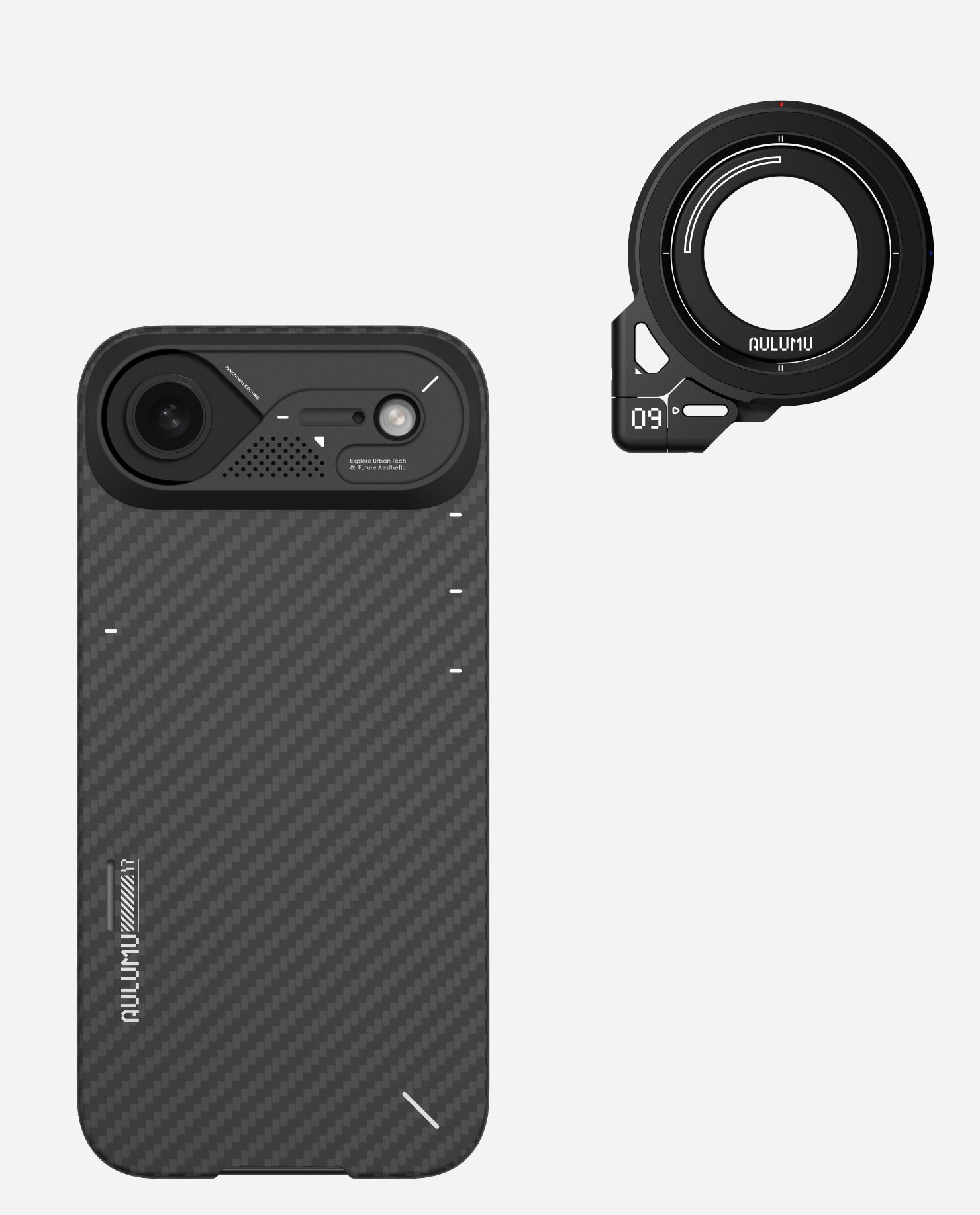 A17 iPhone 17 Series Aramid Fiber Case & G09 Infinite 360° Magnetic Stand