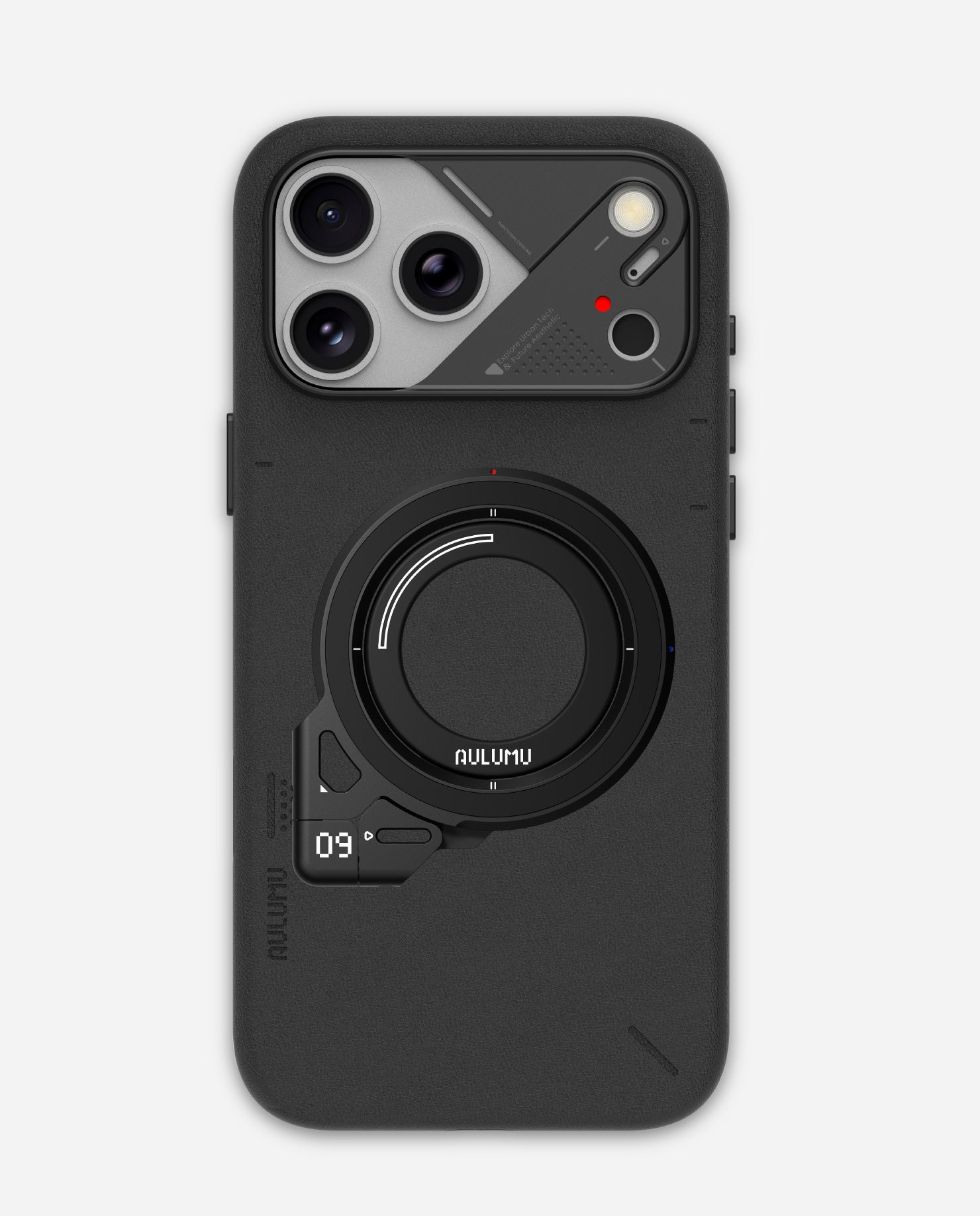 A17 iPhone 17 Series Vegan Leather Case & G09 Infinite 360° Magnetic Stand