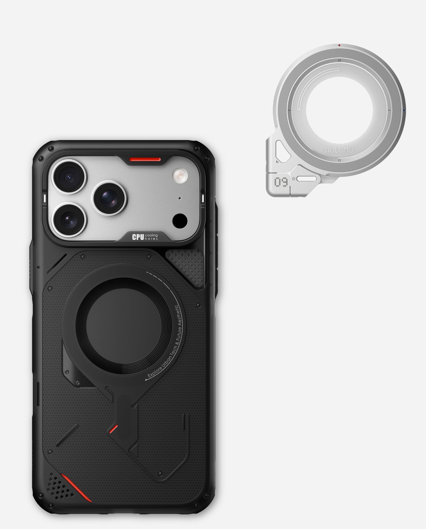 A17 iPhone 17 Series Rugged Outdoor Case & G09 Infinite 360° Magnetic Stand