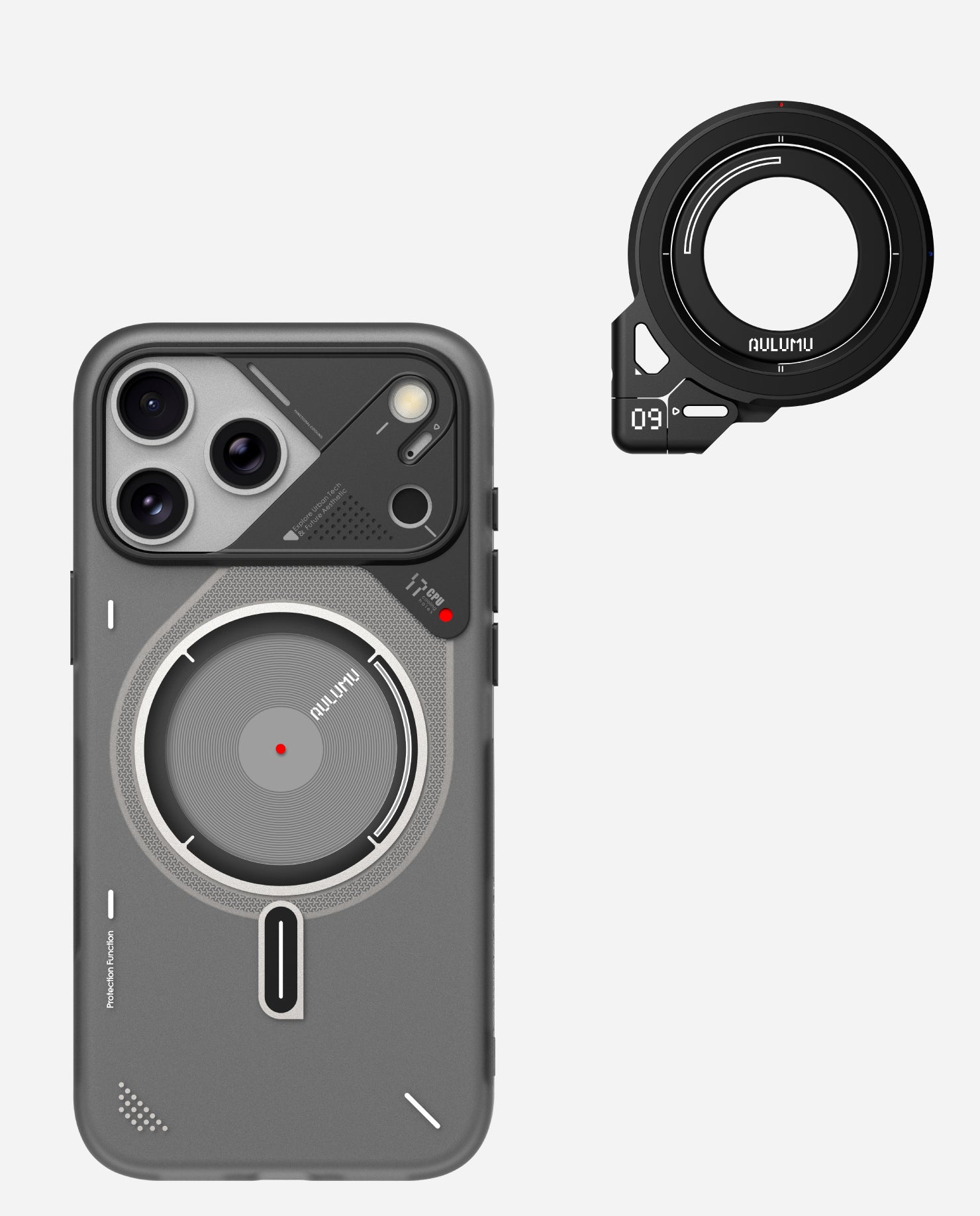 A17 iPhone 17 Series Frosted Case & G09 Infinite 360° Magnetic Stand