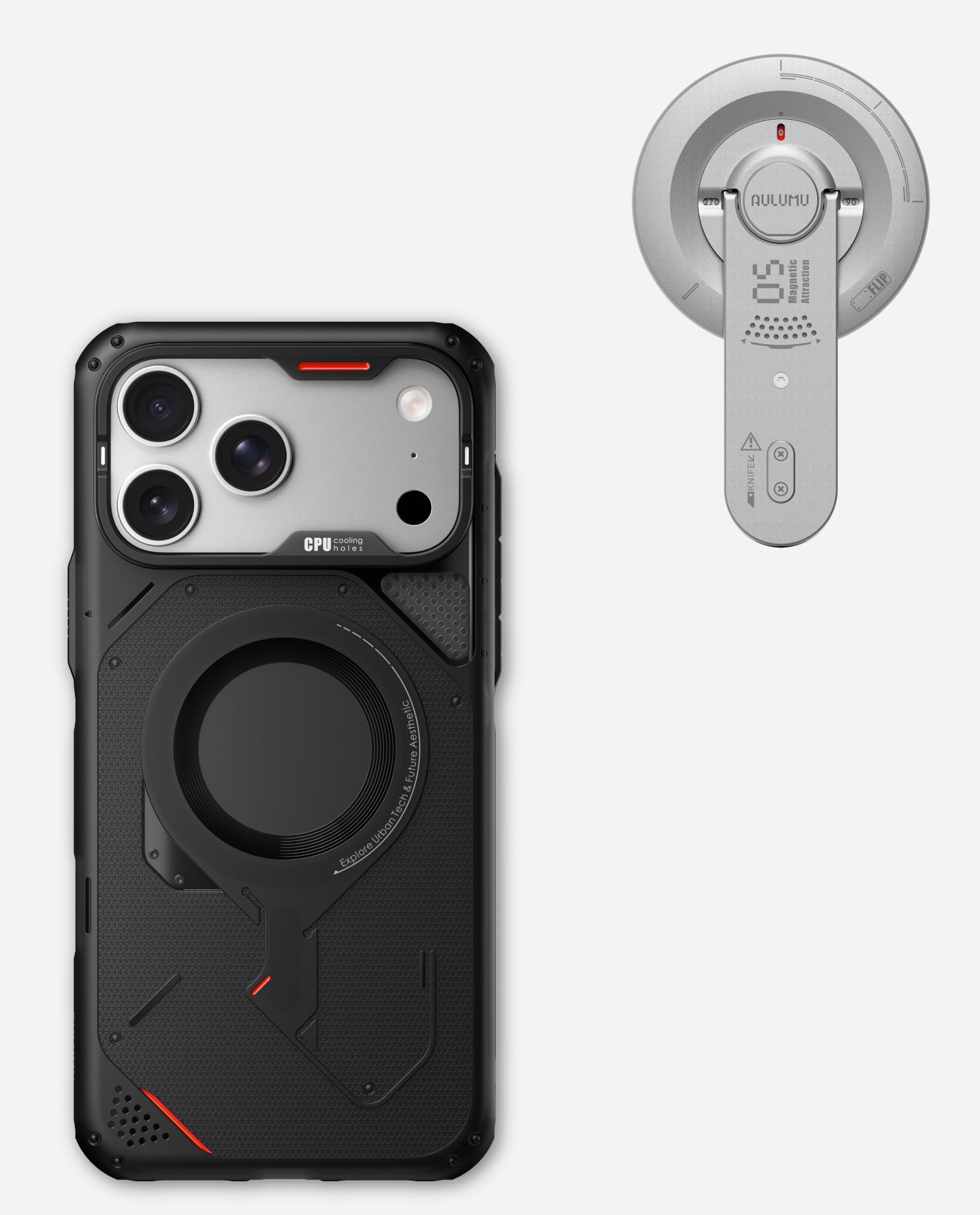 iPhone 17 Pro / Pro Max Rugged Outdoor Case & G05 Air Next-Gen Hi-Per Magnetic Stand