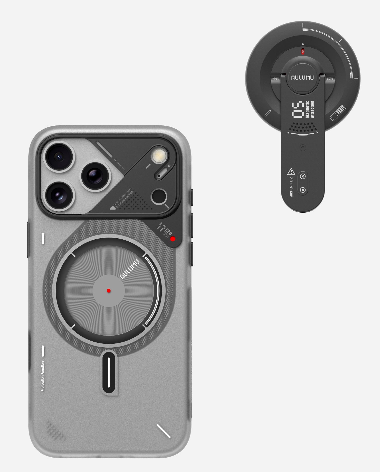 iPhone 17 Pro / Pro Max Frosted Case & G05 Air Next-Gen Hi-Per Magnetic Stand