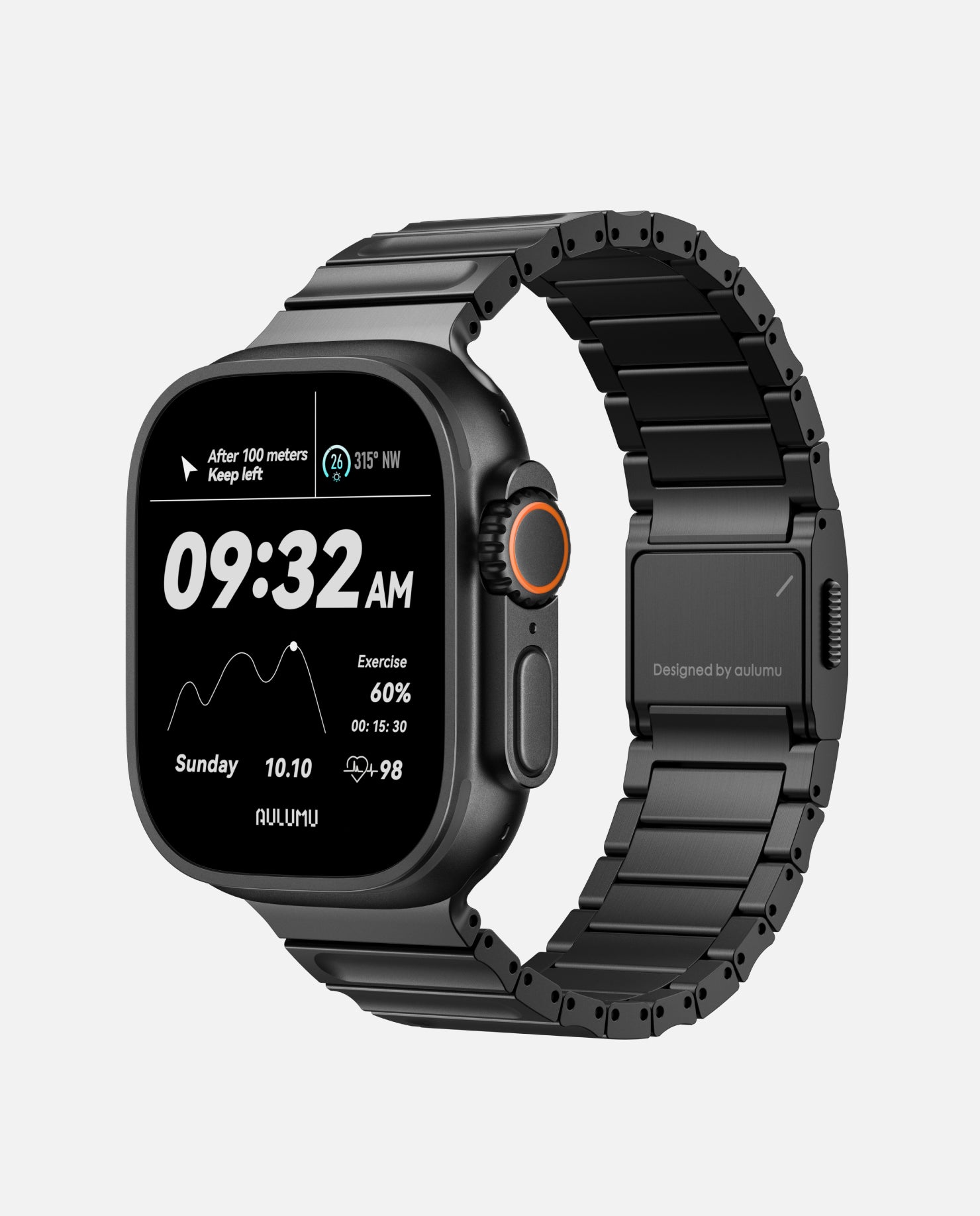 AULUMU C01 Hi-Per Titanium Alloy Watch Band for Apple Watch