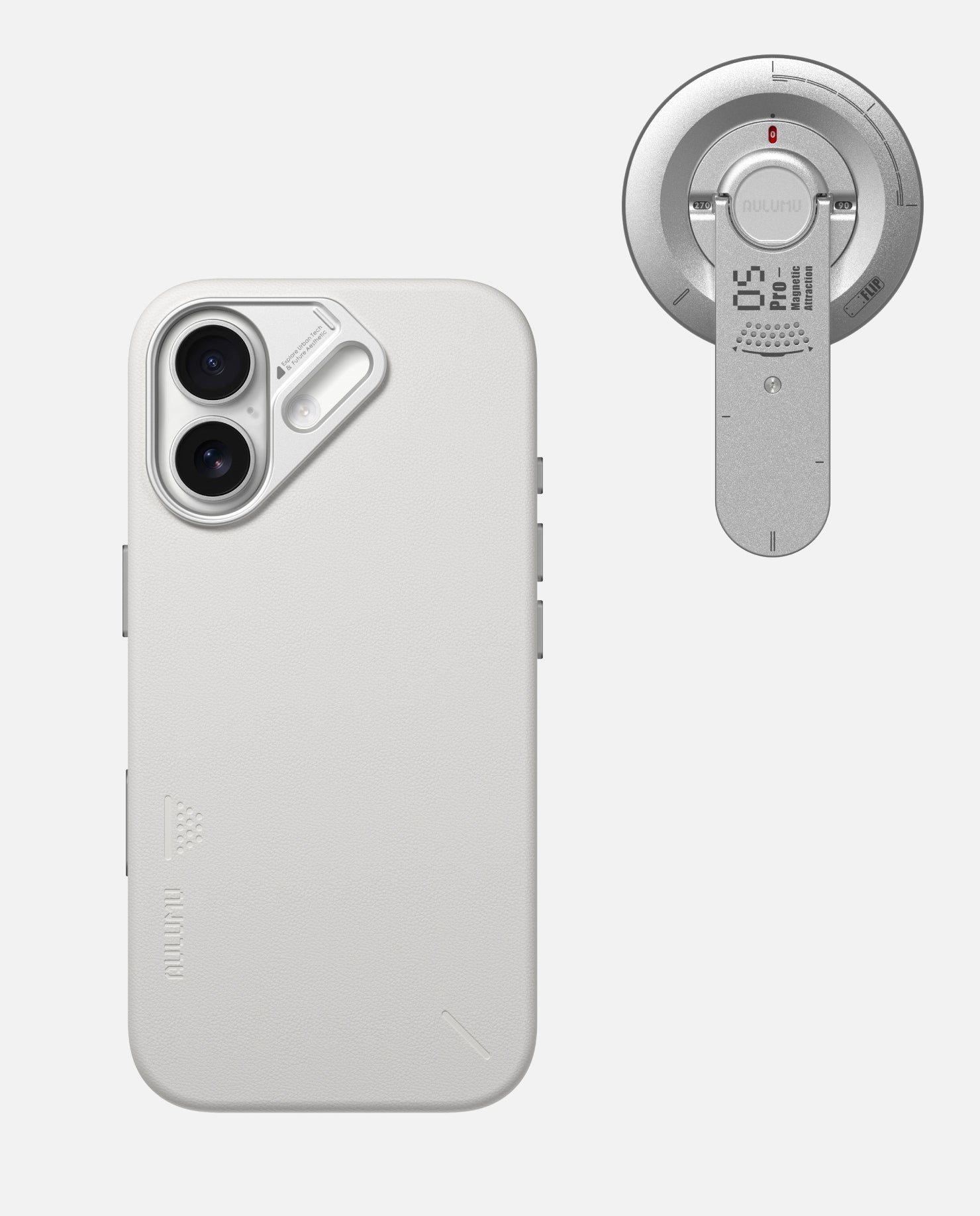 iPhone 17 Pro/Pro Max Vegan Leather Case & G05 Pro Multi-Function Mag Kickstand