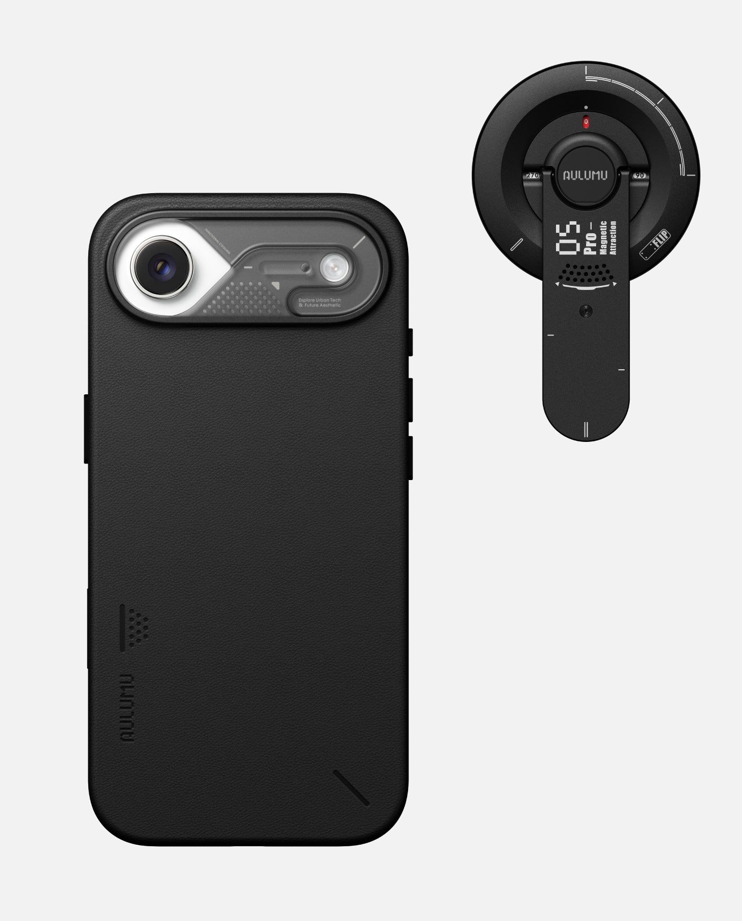 iPhone 17 Pro/Pro Max Vegan Leather Case & G05 Pro Multi-Function Mag Kickstand