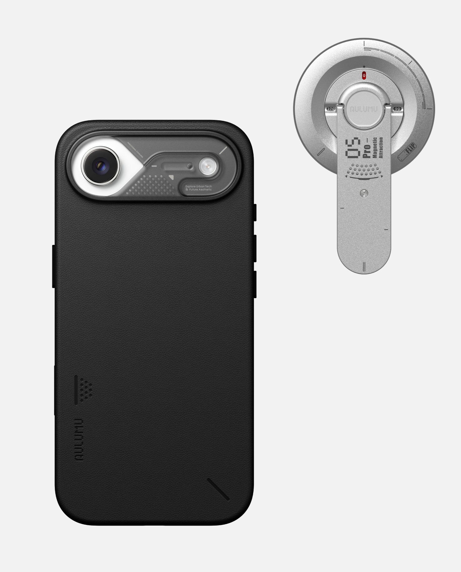 iPhone 17 Pro/Pro Max Vegan Leather Case & G05 Pro Multi-Function Mag Kickstand