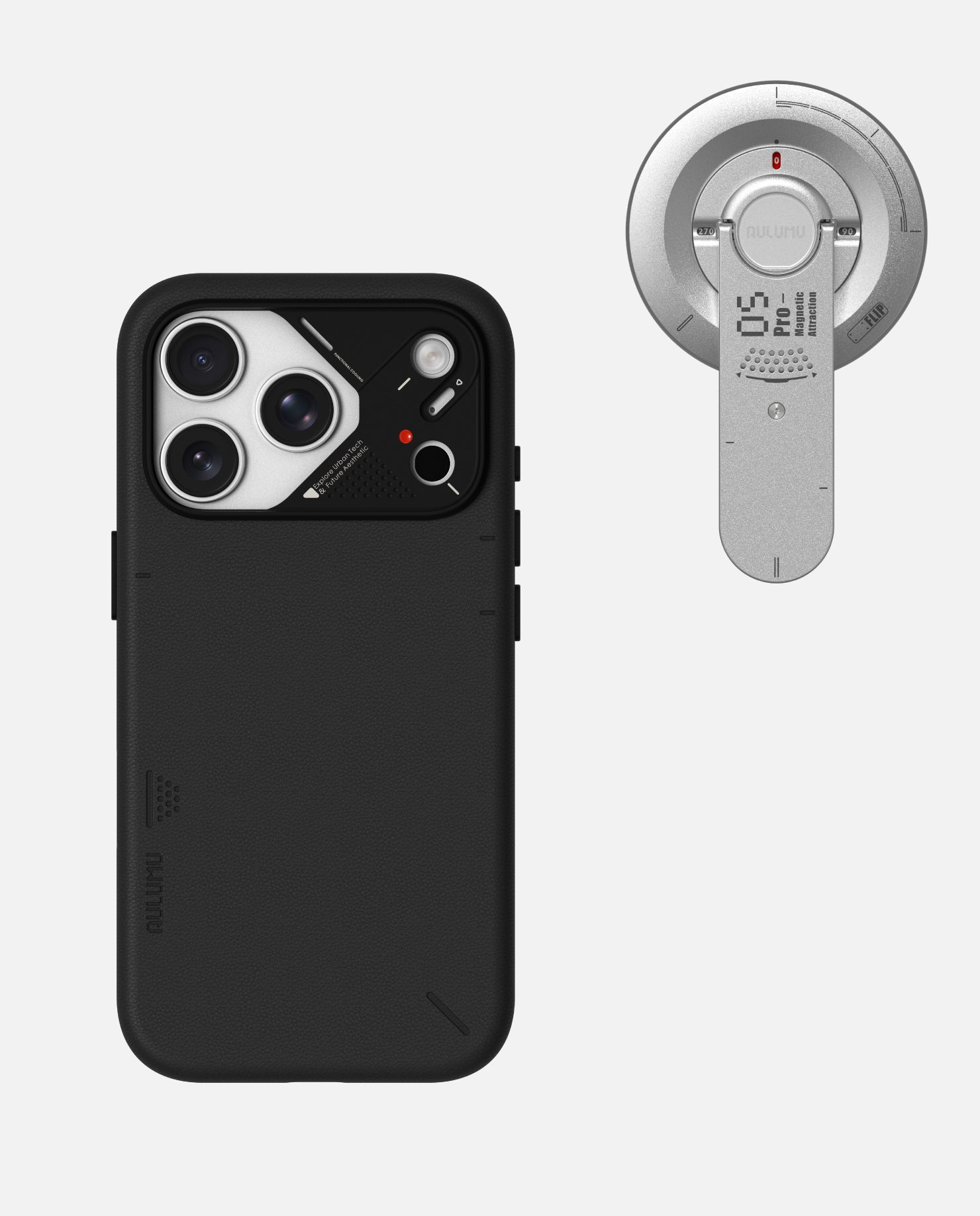 iPhone 17 Pro/Pro Max Vegan Leather Case & G05 Pro Multi-Function Mag Kickstand