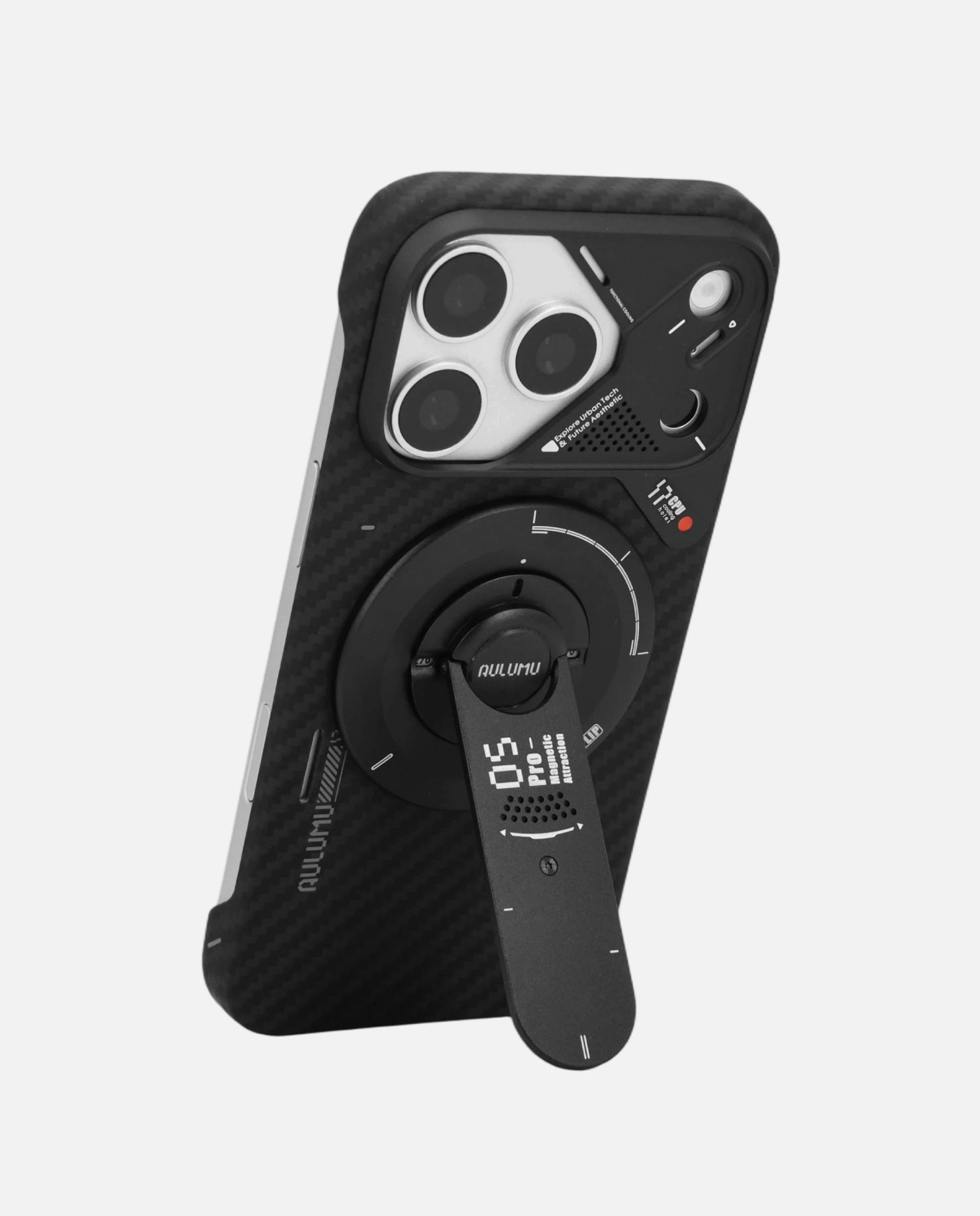 A17 iPhone 17 Series Aramid Fiber Case & G05 Pro Multi-Function Mag Kickstand