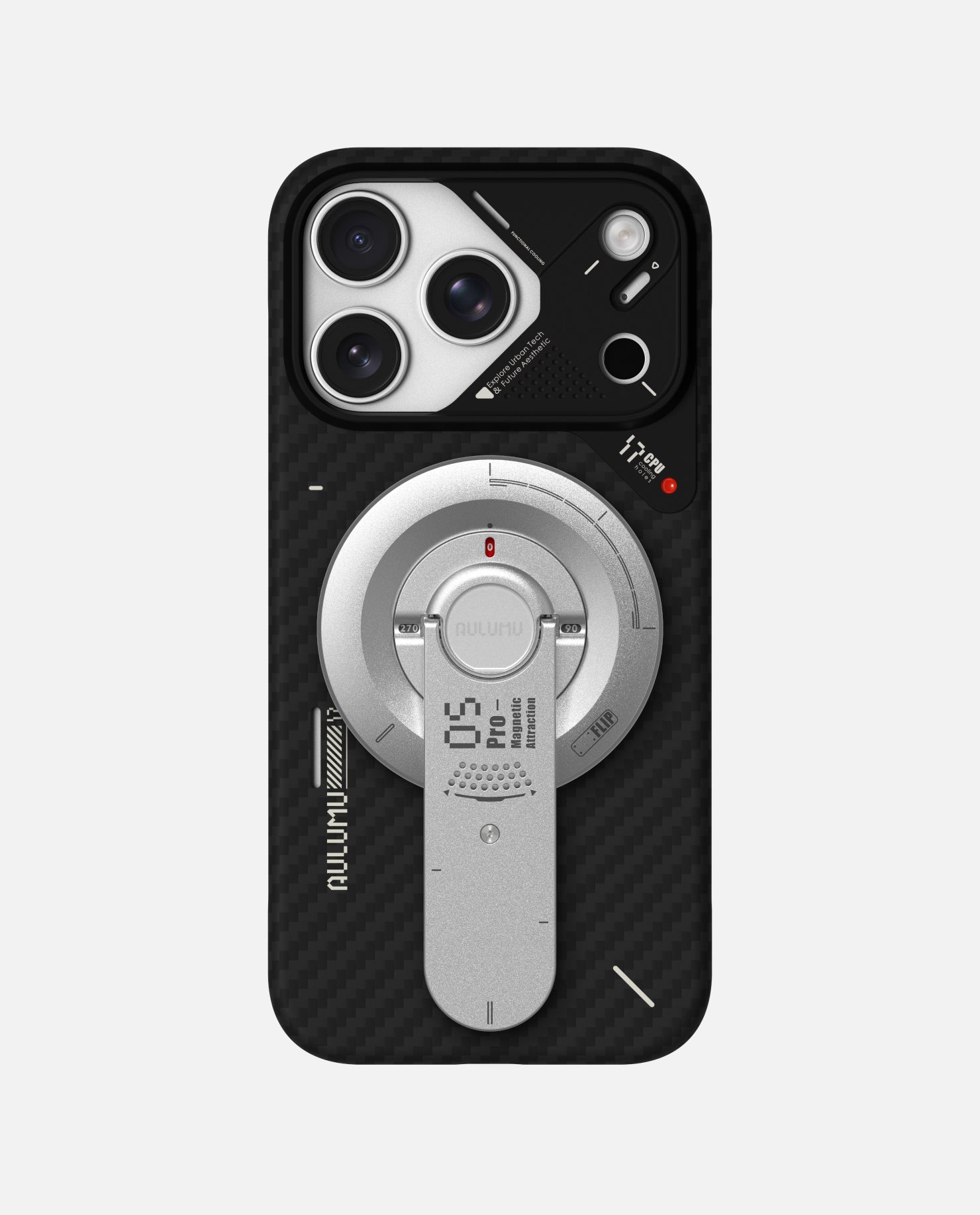 A17 iPhone 17 Series Aramid Fiber Case & G05 Pro Multi-Function Mag Kickstand