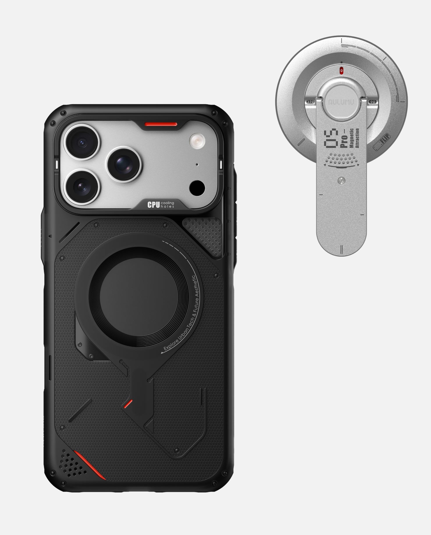 iPhone 17 Pro / Pro Max Rugged Outdoor Case & G05 Pro Multi-Function Mag Kickstand