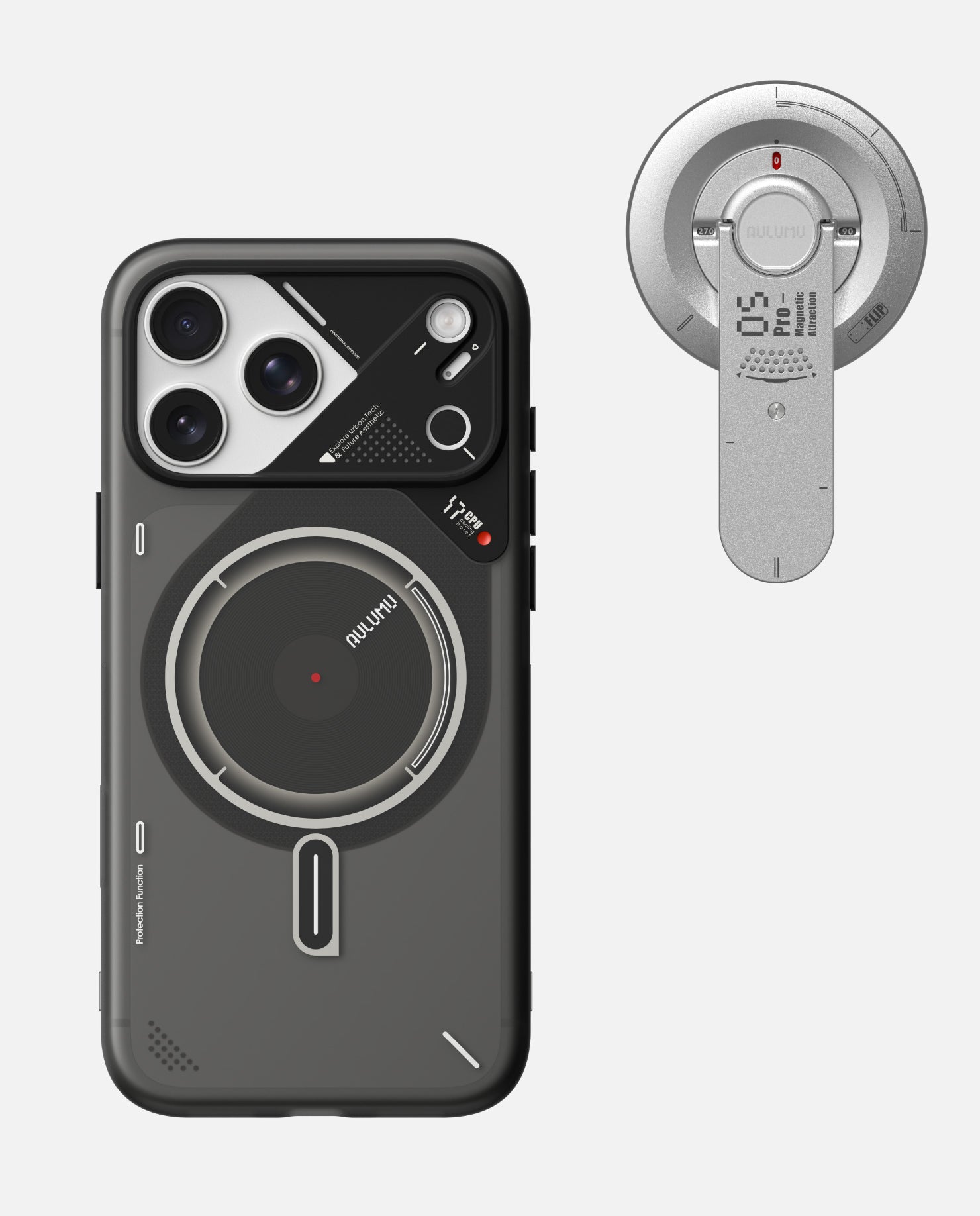 iPhone 17 Pro / Pro Max Frosted Case & G05 Pro Multi-Function Mag Kickstand