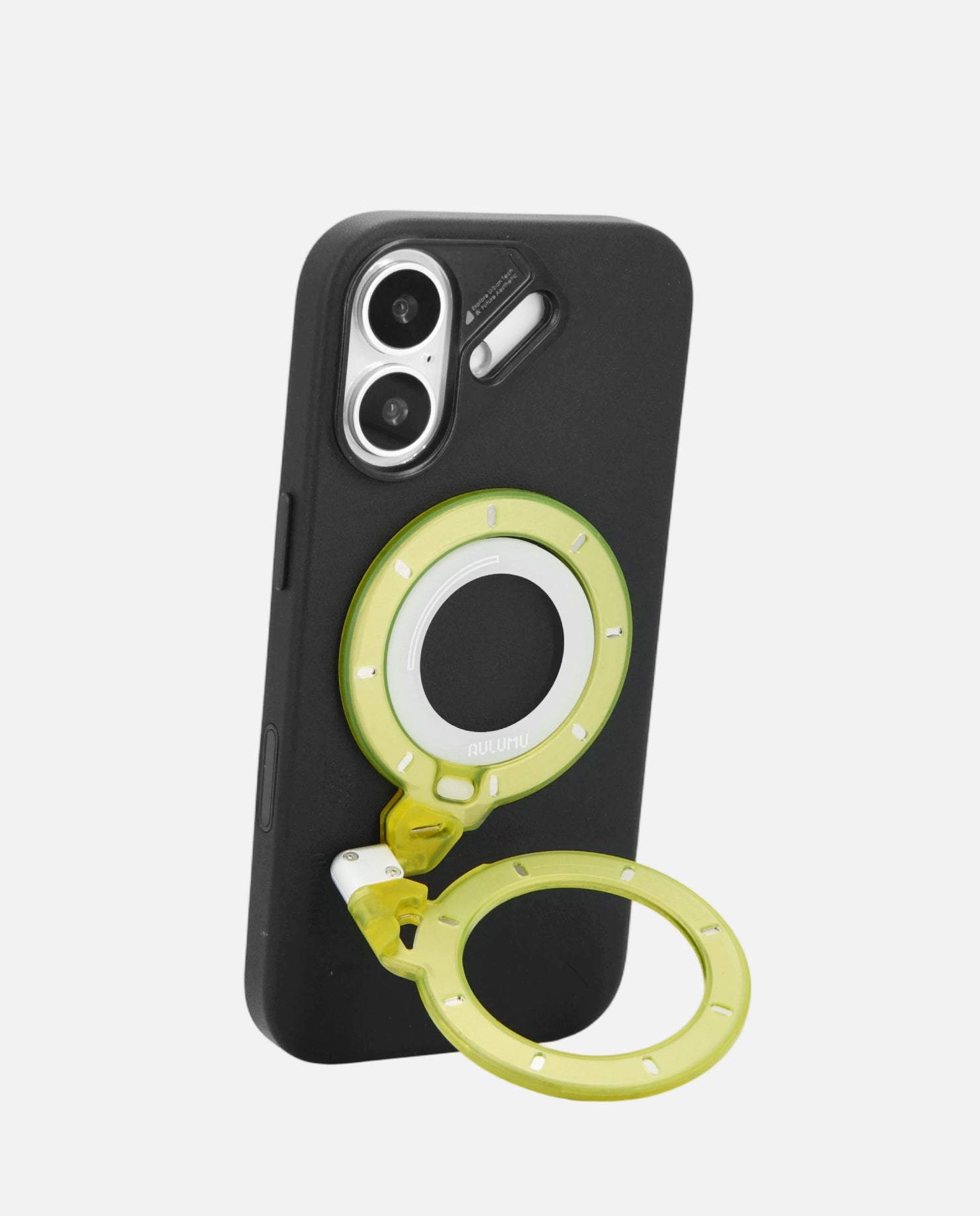 A17 iPhone 17 Series Vegan Leather Case & G09 Ghost Infinite 360° Magnetic Stand