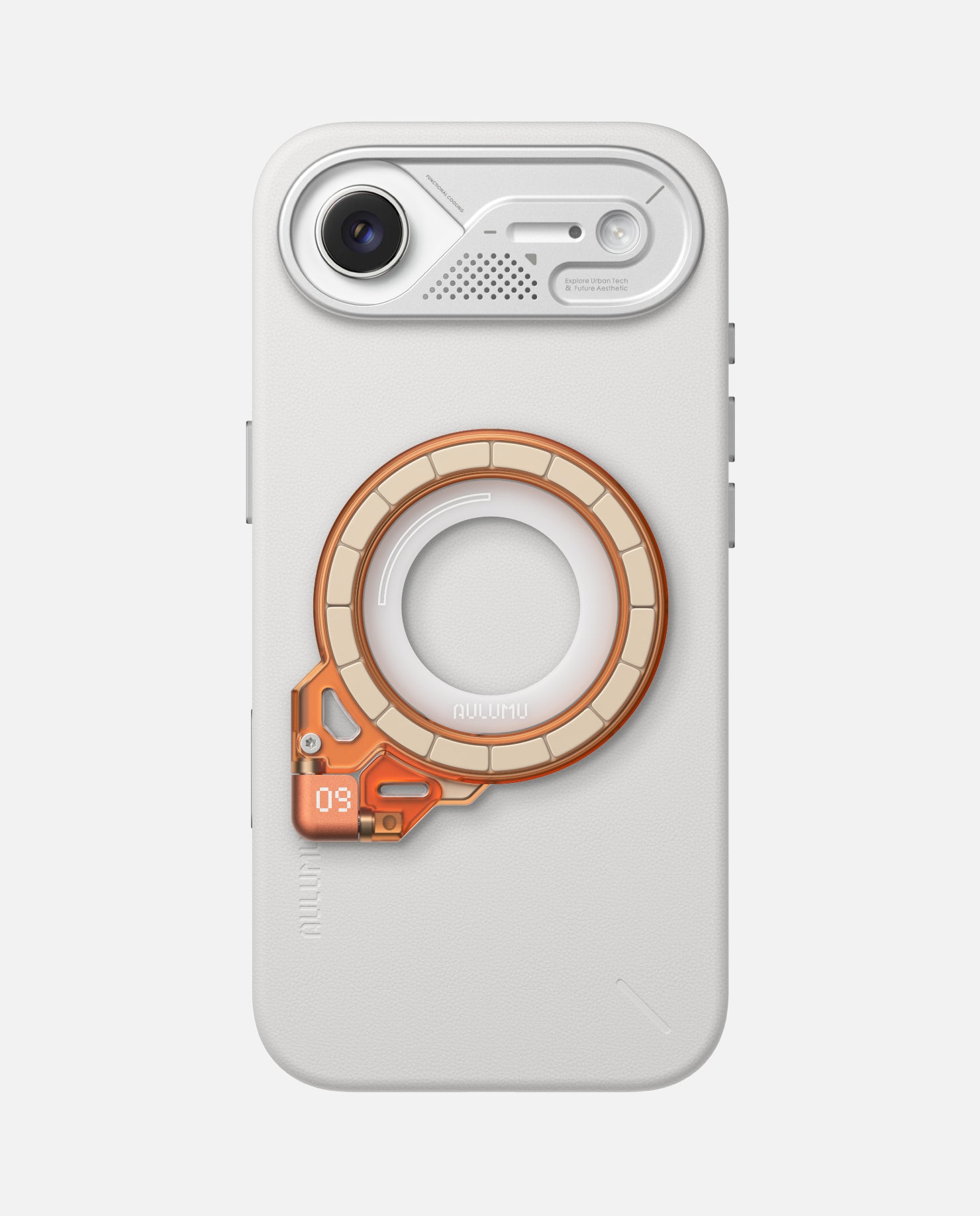 A17 iPhone 17 Series Vegan Leather Case & G09 Ghost Infinite 360° Magnetic Stand