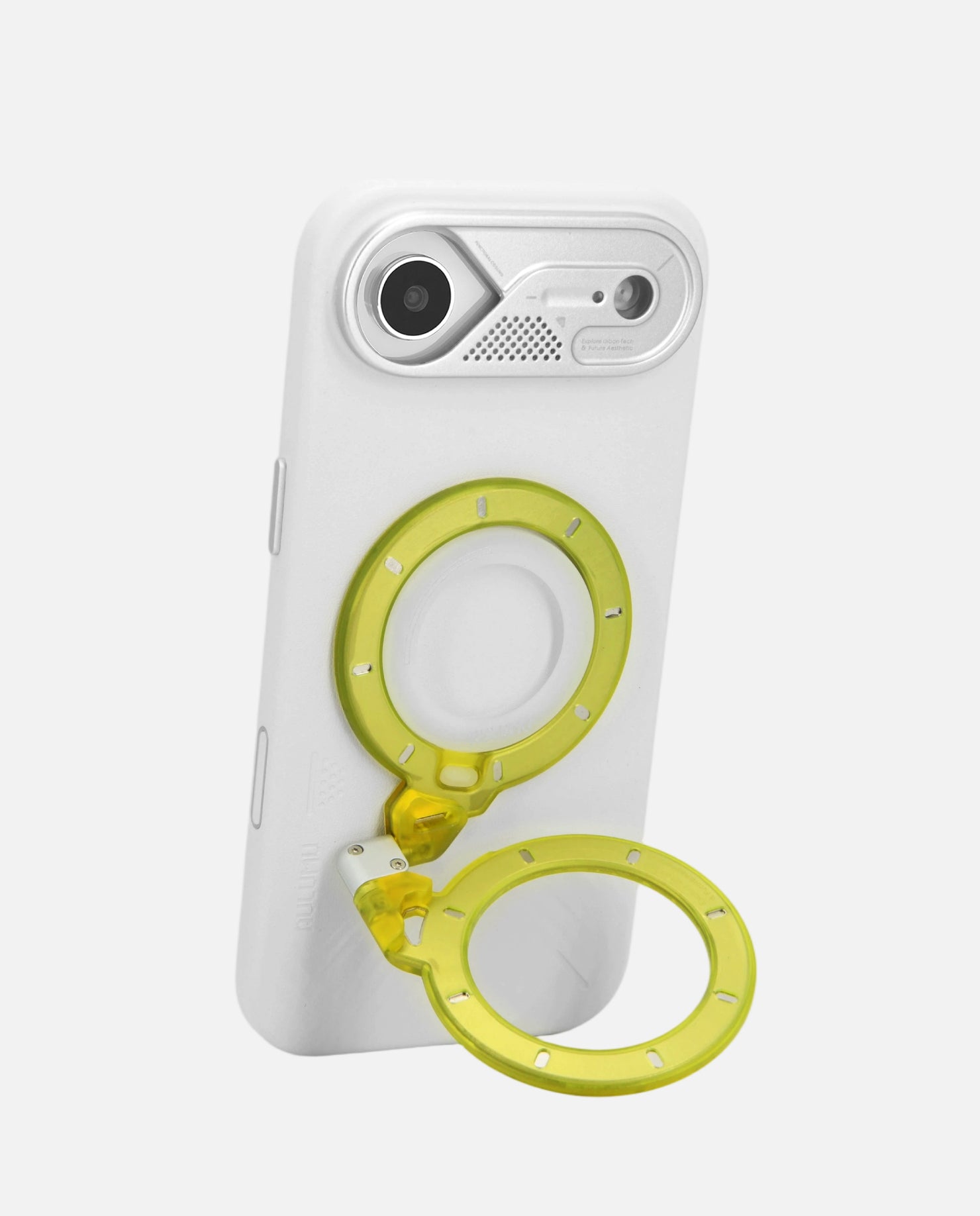 A17 iPhone 17 Series Vegan Leather Case & G09 Ghost Infinite 360° Magnetic Stand