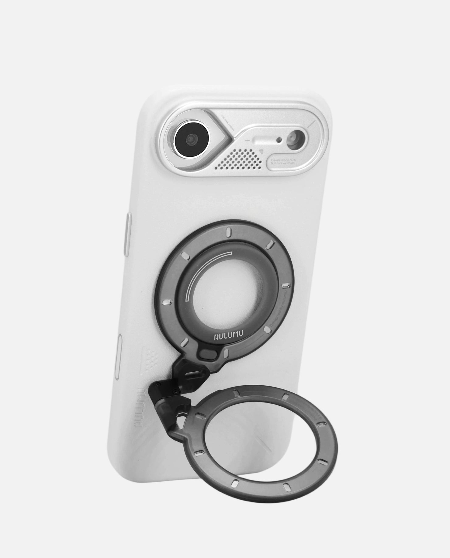 A17 iPhone 17 Series Vegan Leather Case & G09 Ghost Infinite 360° Magnetic Stand