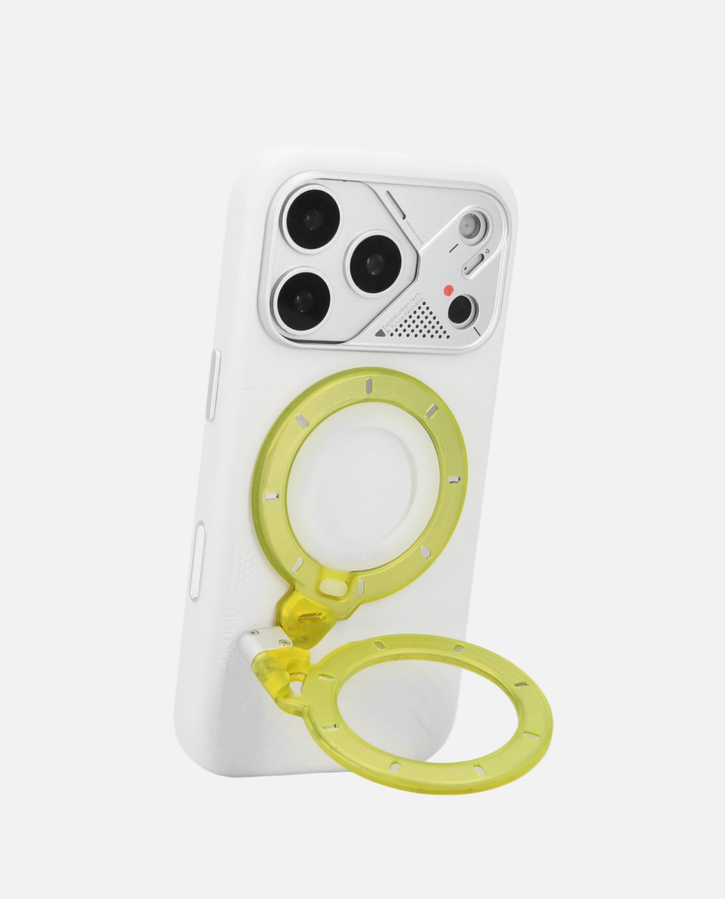 A17 iPhone 17 Series Vegan Leather Case & G09 Ghost Infinite 360° Magnetic Stand