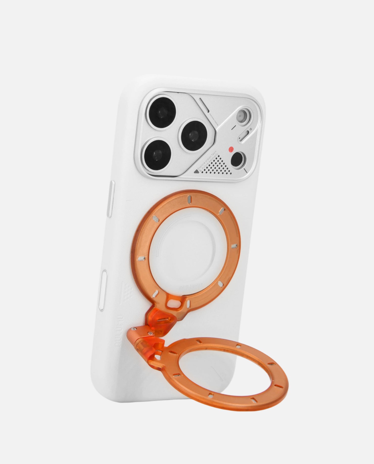 A17 iPhone 17 Series Vegan Leather Case & G09 Ghost Infinite 360° Magnetic Stand