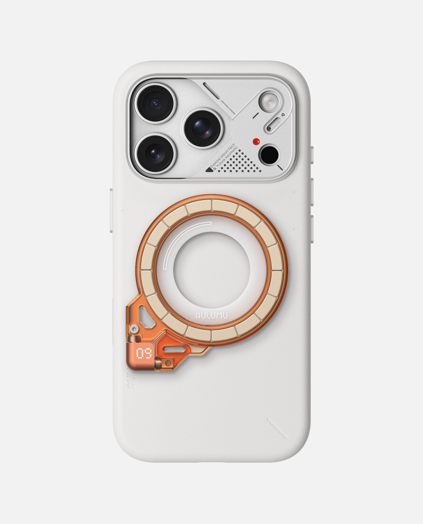A17 iPhone 17 Series Vegan Leather Case & G09 Ghost Infinite 360° Magnetic Stand