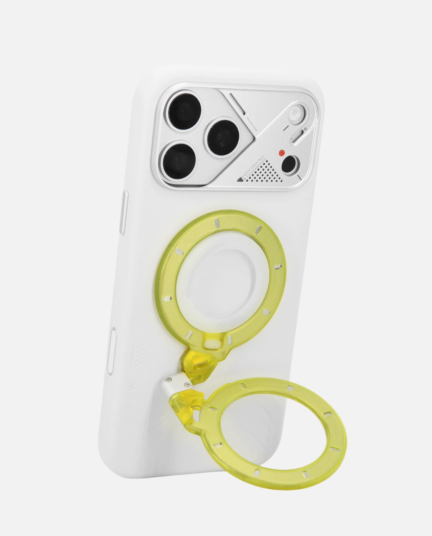 A17 iPhone 17 Series Vegan Leather Case & G09 Ghost Infinite 360° Magnetic Stand