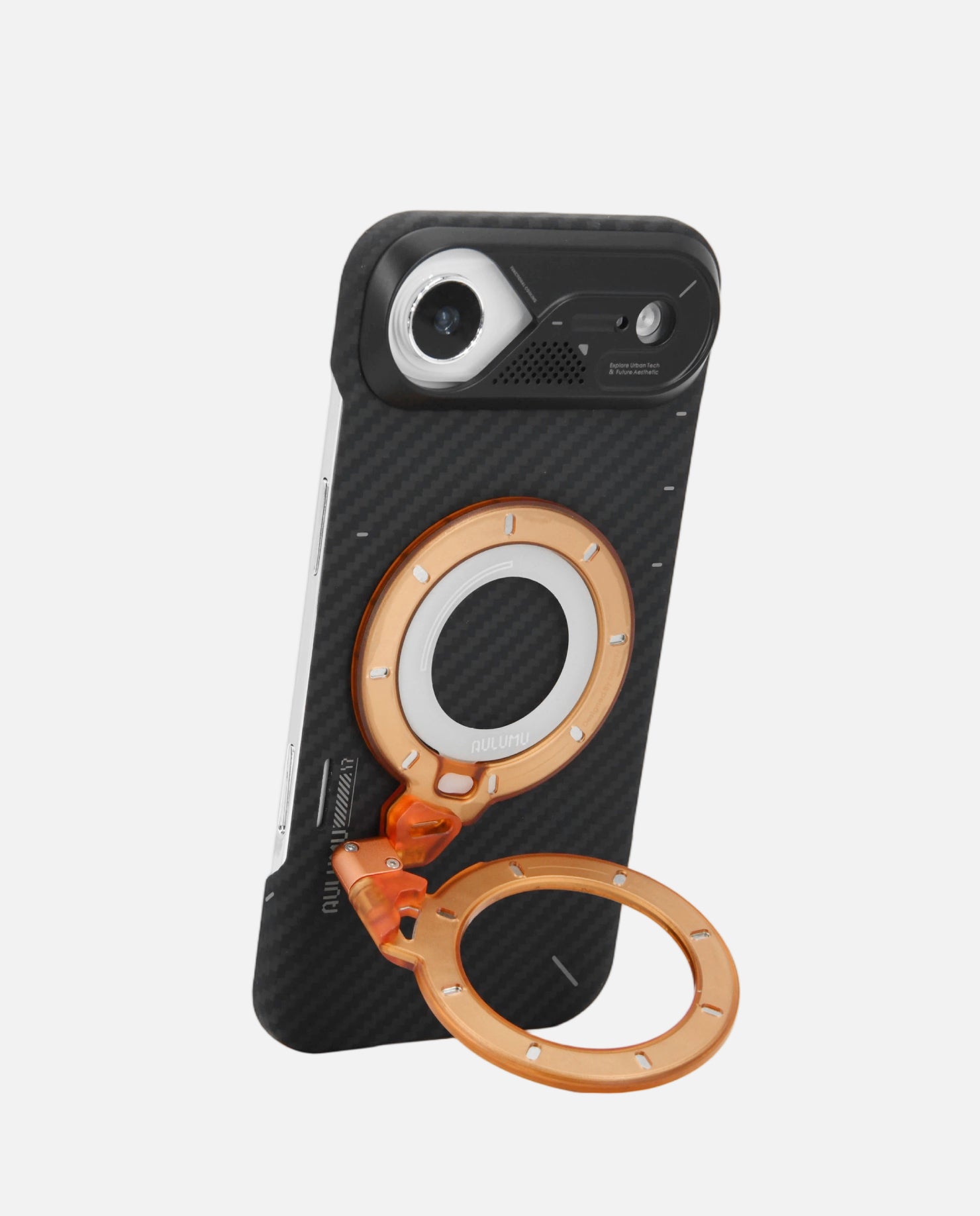 A17 iPhone 17 Series Aramid Fiber Case & G09 Ghost Infinite 360° Magnetic Stand