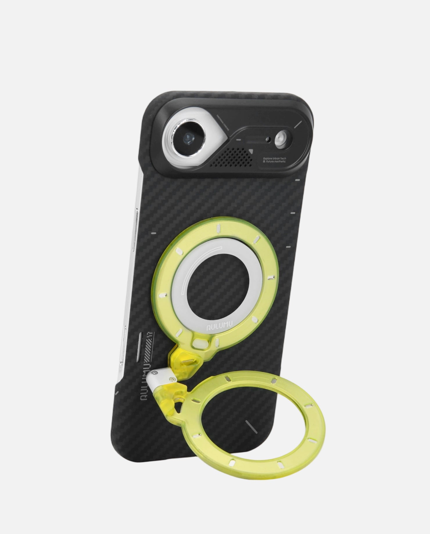 A17 iPhone 17 Series Aramid Fiber Case & G09 Ghost Infinite 360° Magnetic Stand
