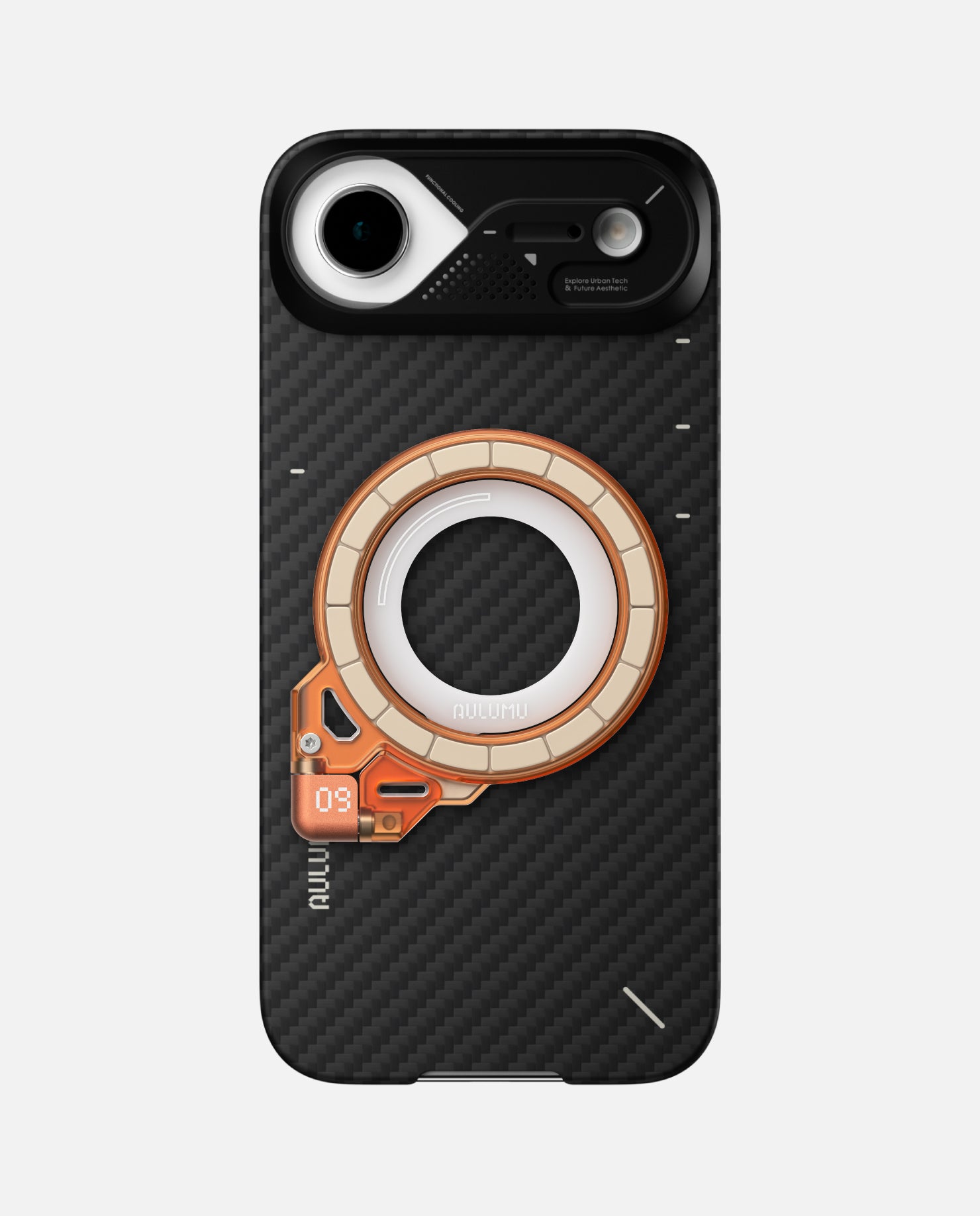 A17 iPhone 17 Series Aramid Fiber Case & G09 Ghost Infinite 360° Magnetic Stand