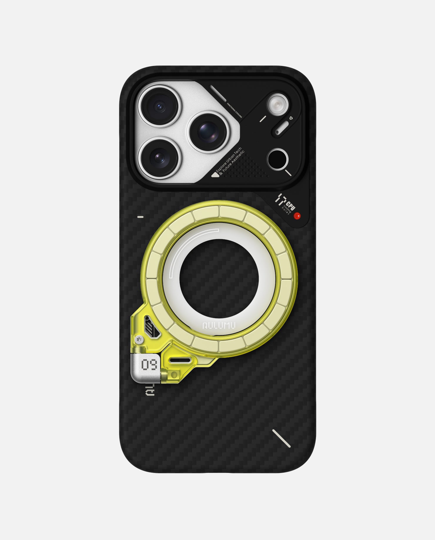 A17 iPhone 17 Series Aramid Fiber Case & G09 Ghost Infinite 360° Magnetic Stand