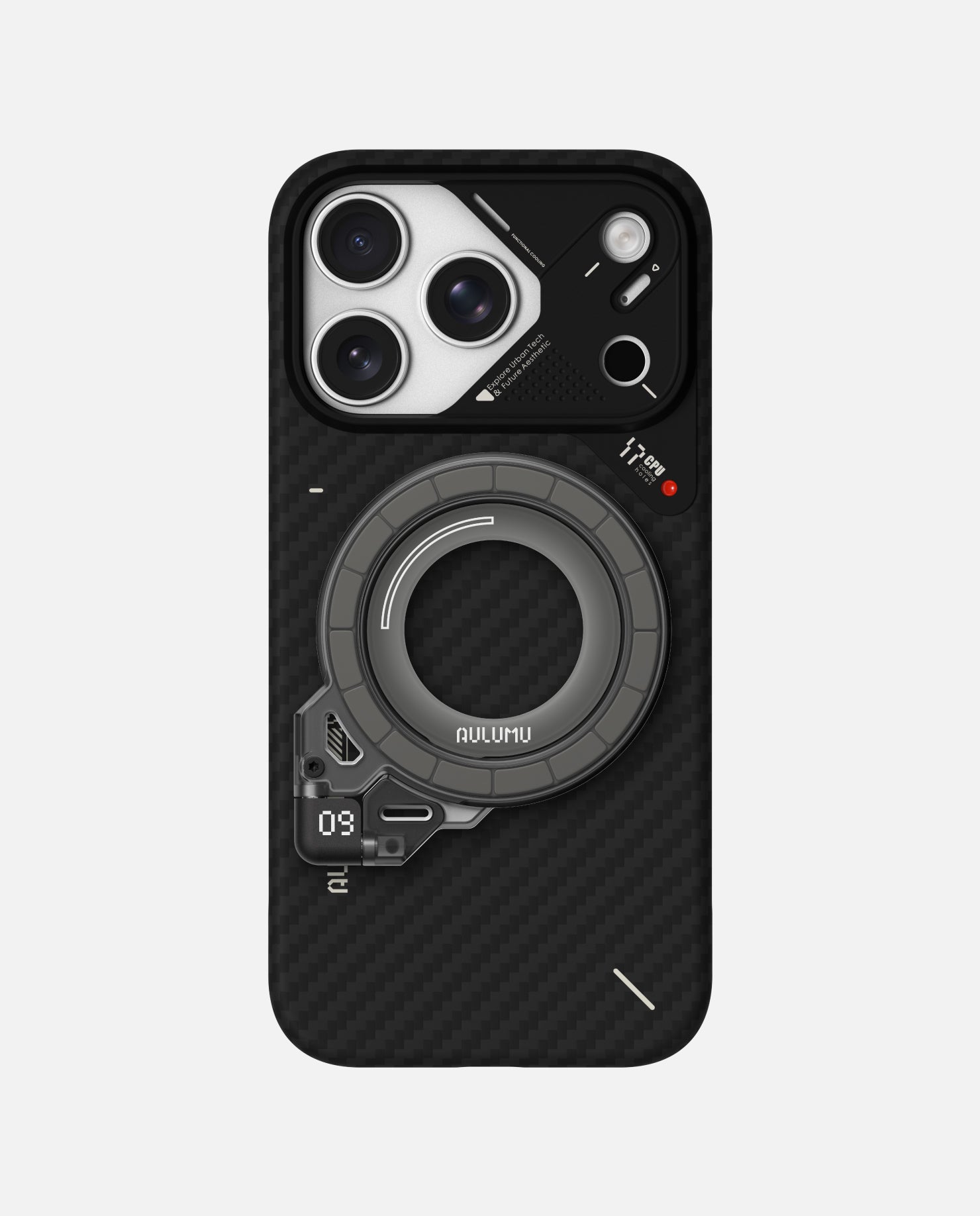 A17 iPhone 17 Series Aramid Fiber Case & G09 Ghost Infinite 360° Magnetic Stand