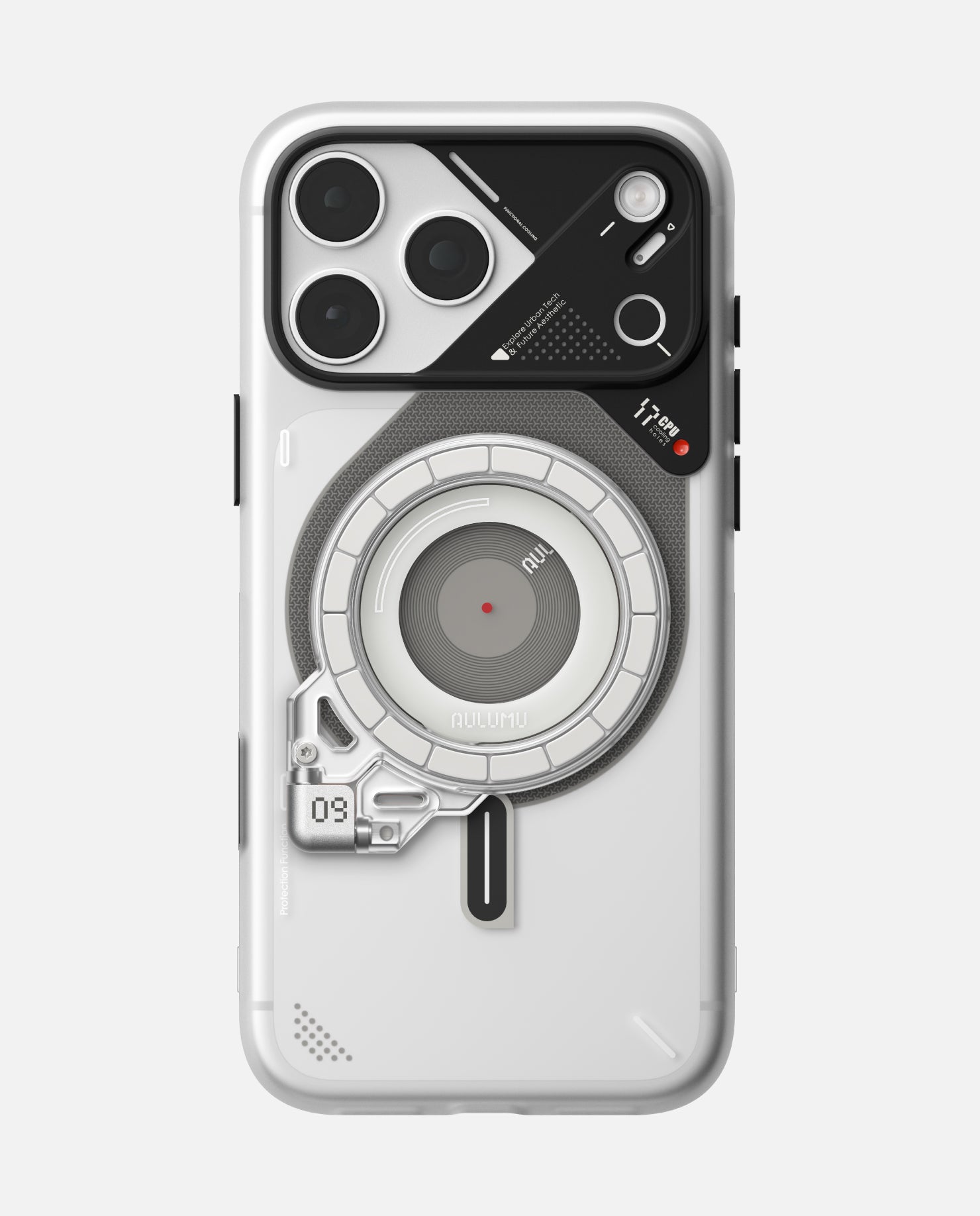 A17 iPhone 17 Series Frosted Case & G09 Ghost Infinite 360° Magnetic Stand
