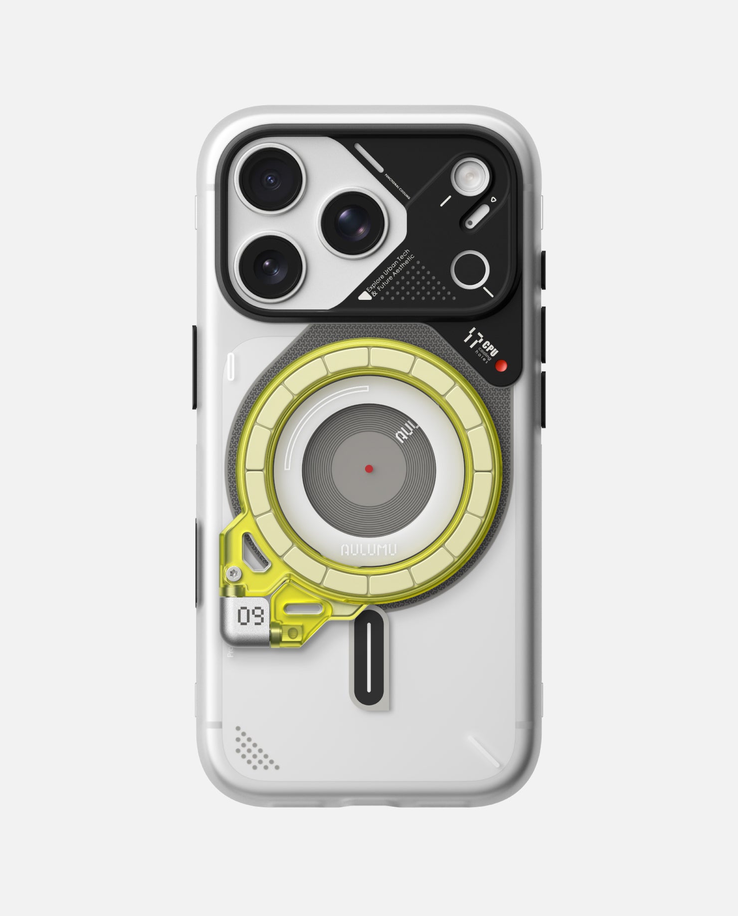 A17 iPhone 17 Series Frosted Case & G09 Ghost Infinite 360° Magnetic Stand