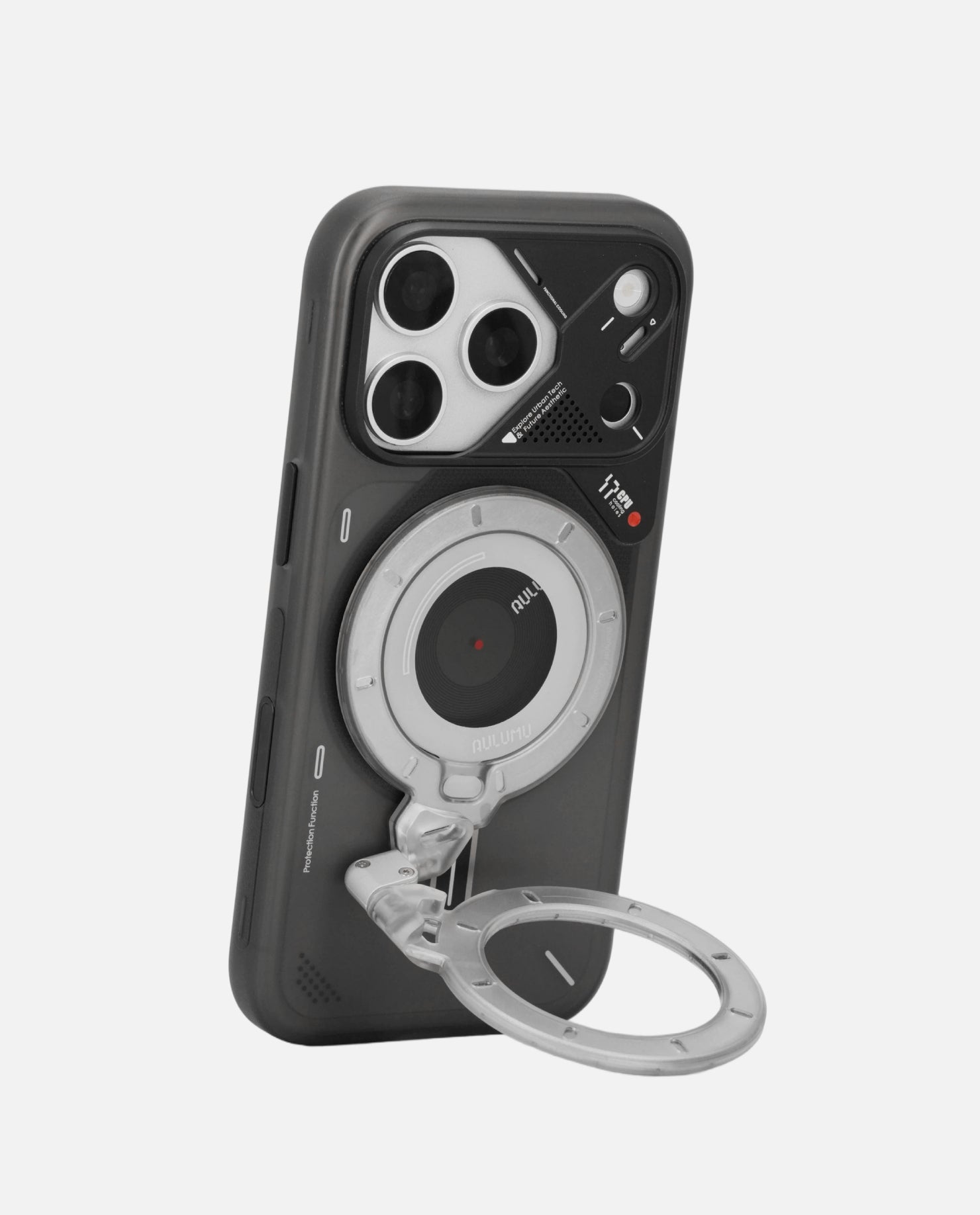 A17 iPhone 17 Series Frosted Case & G09 Ghost Infinite 360° Magnetic Stand