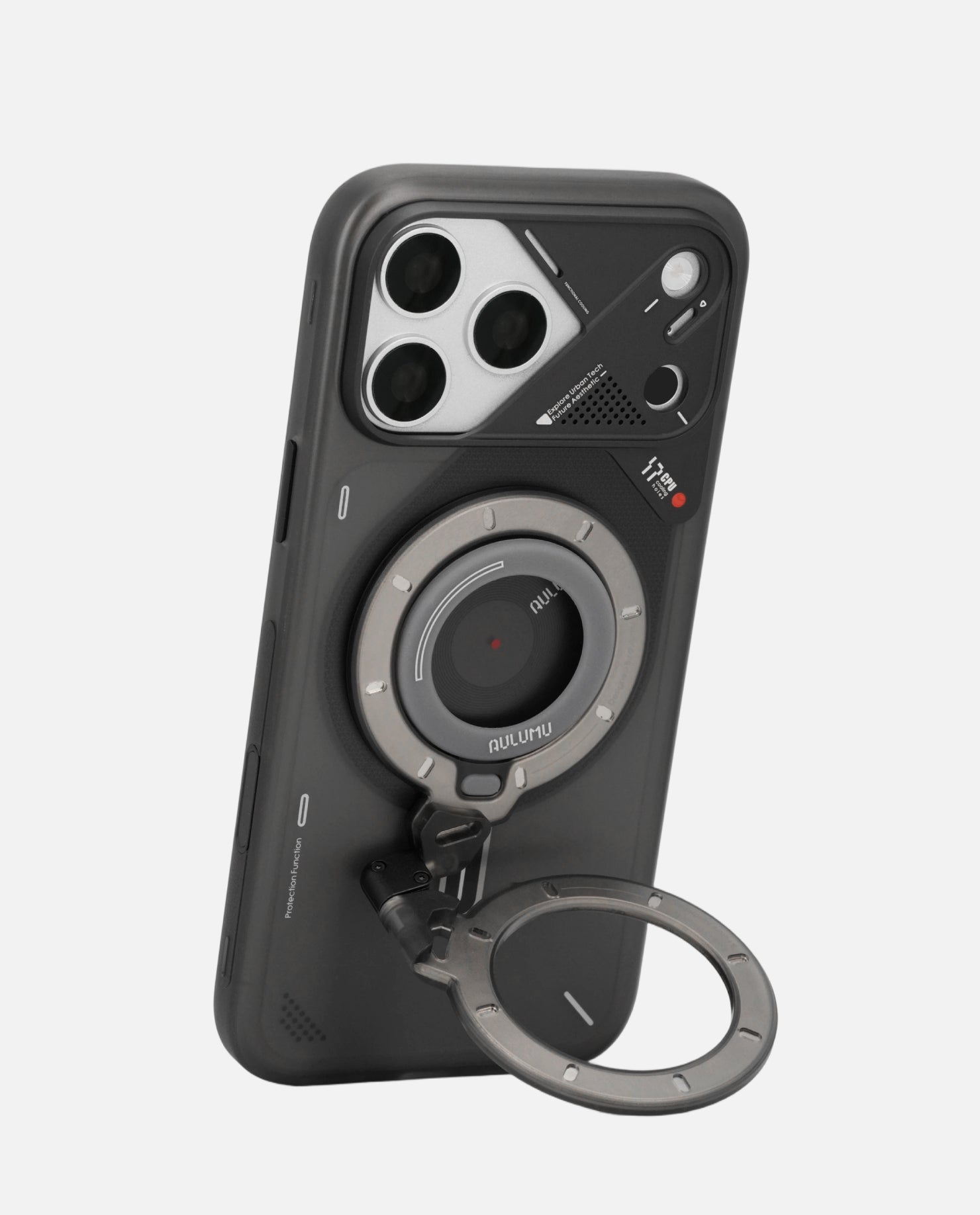 A17 iPhone 17 Series Frosted Case & G09 Ghost Infinite 360° Magnetic Stand