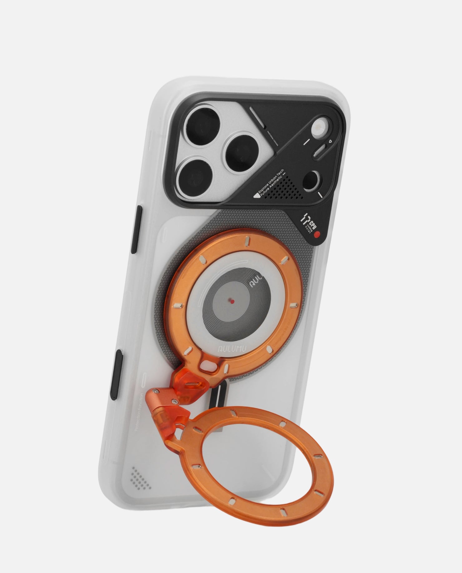 A17 iPhone 17 Series Frosted Case & G09 Ghost Infinite 360° Magnetic Stand