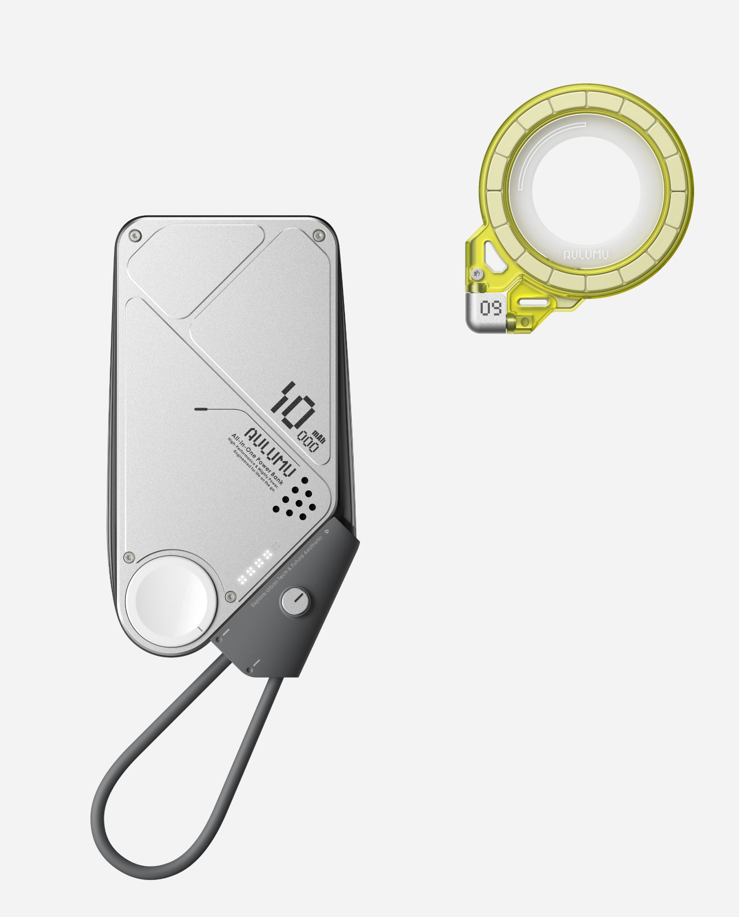M10 10000mAh Multi-Charging Dual-Mag Power Bank & G09 Ghost Transparent Infinite 360° Magnetic Stand