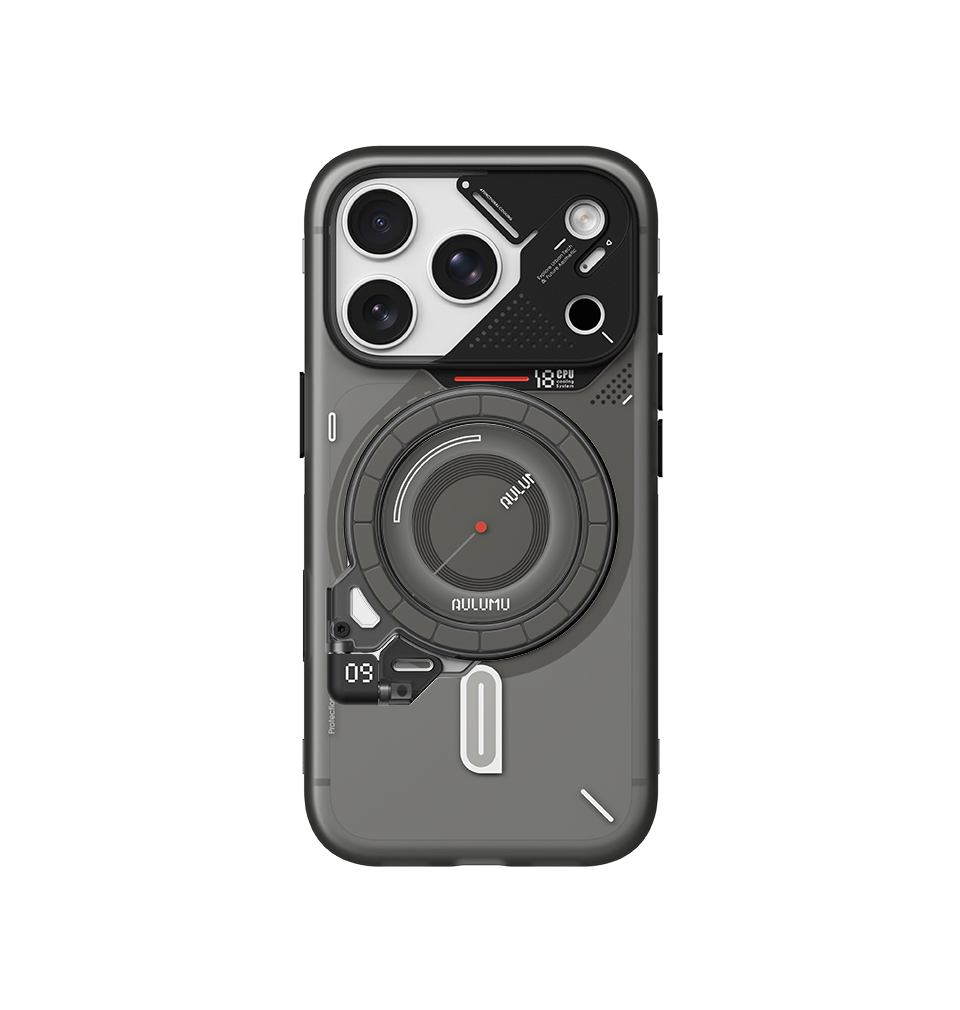 A18 iPhone 18/17 Series Frosted Case & G09 Ghost Infinite 360° Magnetic Stand