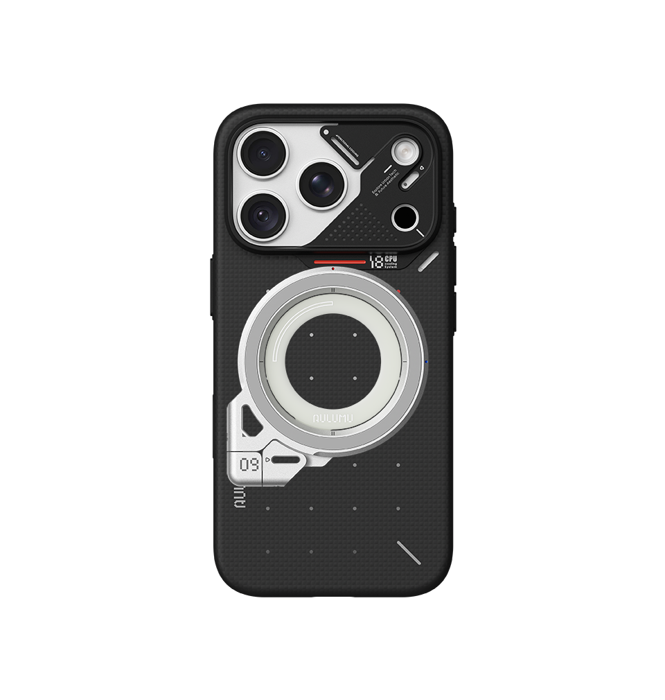 A18 iPhone 18/17 Series Ultra Slim Particle Aramid Fiber Case & G09 Infinite 360° Magnetic Stand