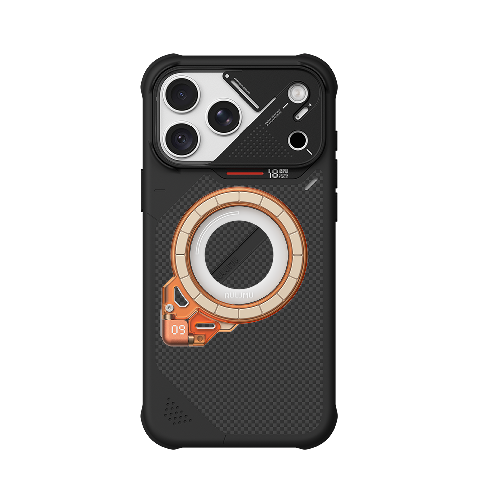 A18 Armor Shockproof Aramid Fiber Case for iPhone 18/17 Series & G09 Ghost Infinite 360° Magnetic Stand