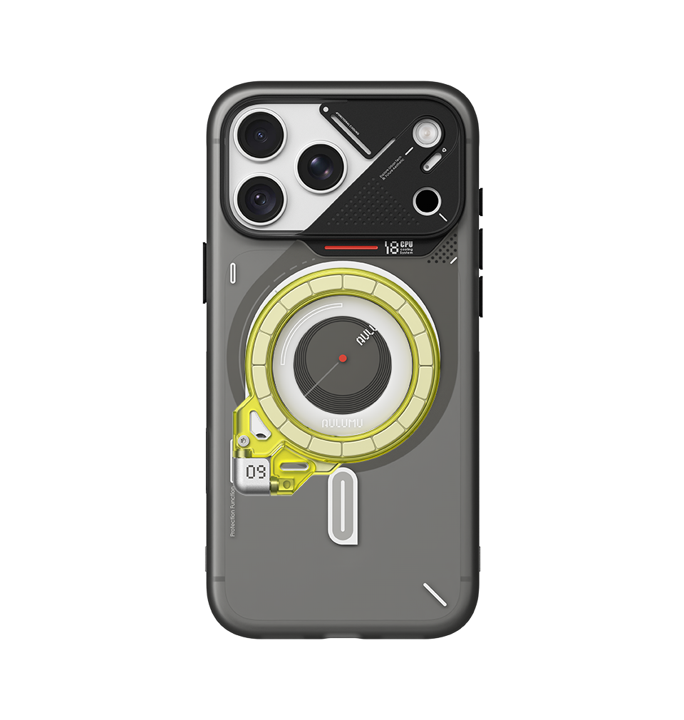 A18 iPhone 18/17 Series Frosted Case & G09 Ghost Infinite 360° Magnetic Stand