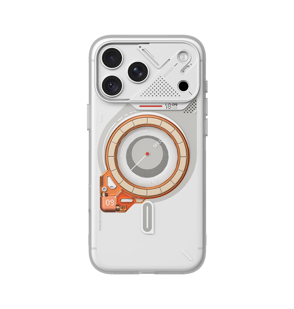 A18 iPhone 18/17 Series Frosted Case & G09 Ghost Infinite 360° Magnetic Stand