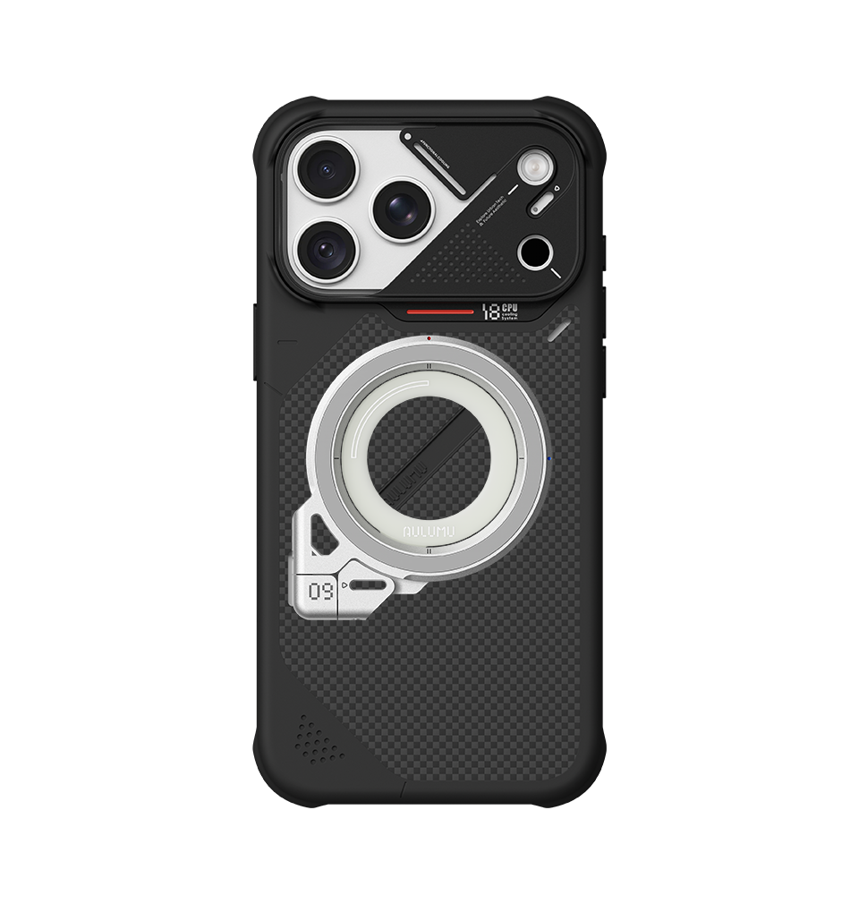 A18 iPhone 18/17 Series Armor Shockproof Aramid Fiber Case & G09 Infinite 360° Magnetic Stand