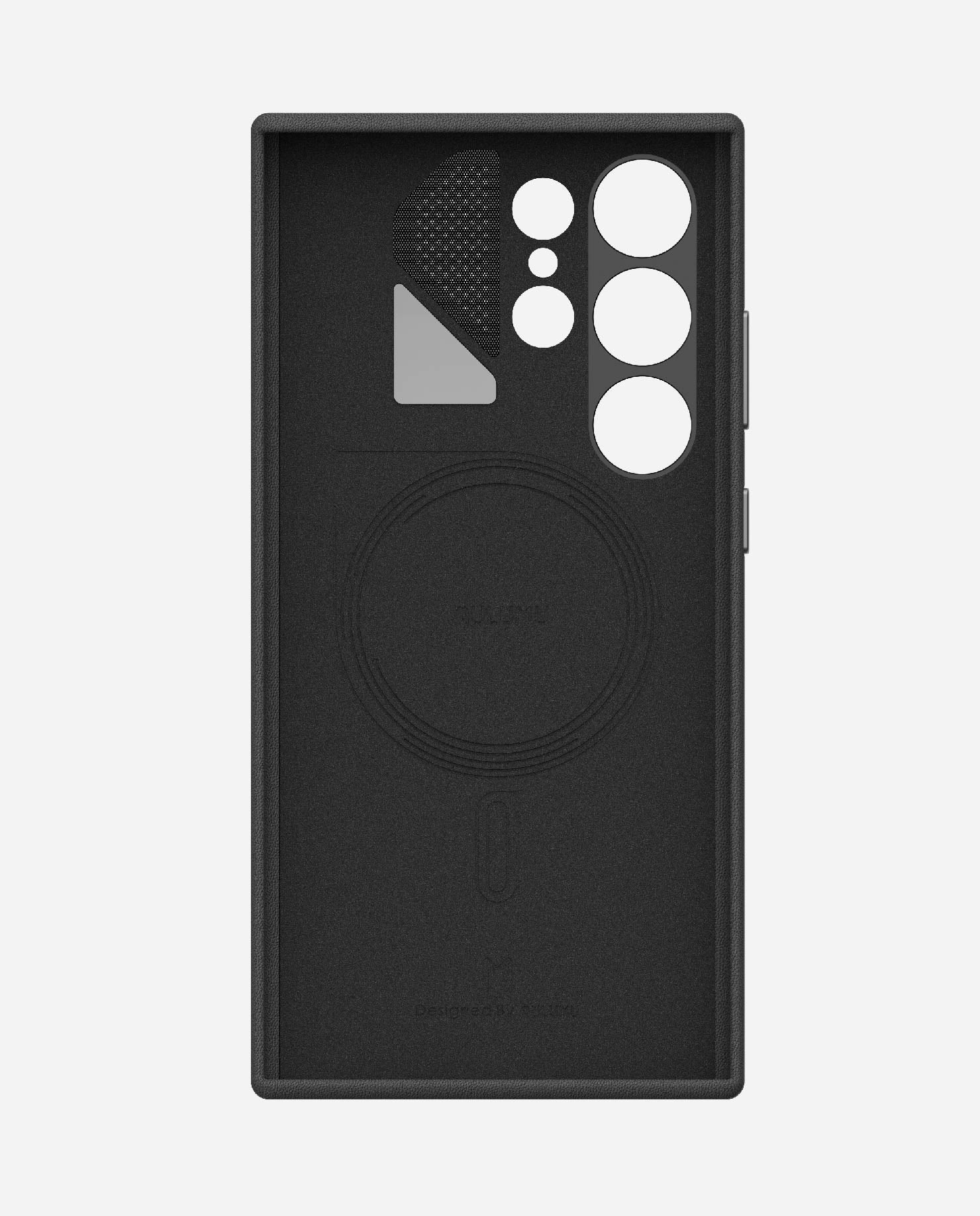 S24 Vegan Leather Case for Samsung Galaxy S24 Series | Real Cooling | Black | Magnetic & PowerShare